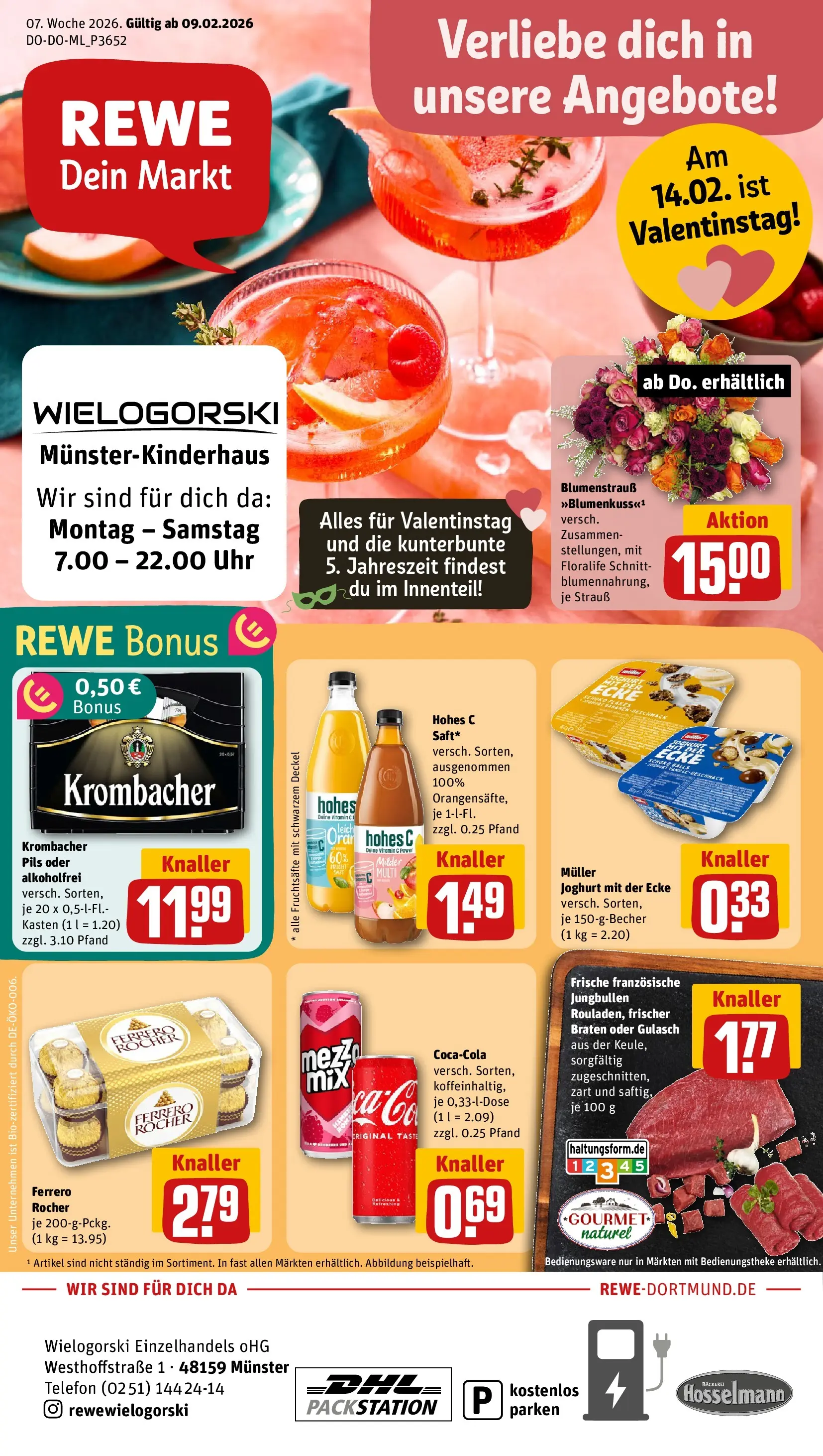 REWE Prospekt ab 09.02.2026 zum Blättern » Angebote | Seite: 1