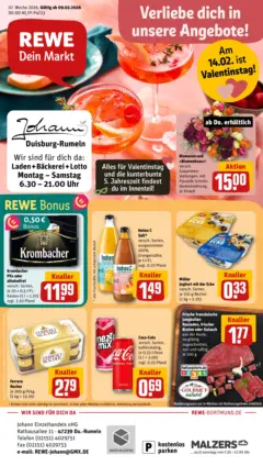 Rewe prospekt Duisburg / Rumeln	 ab 09.02.2026 gültig