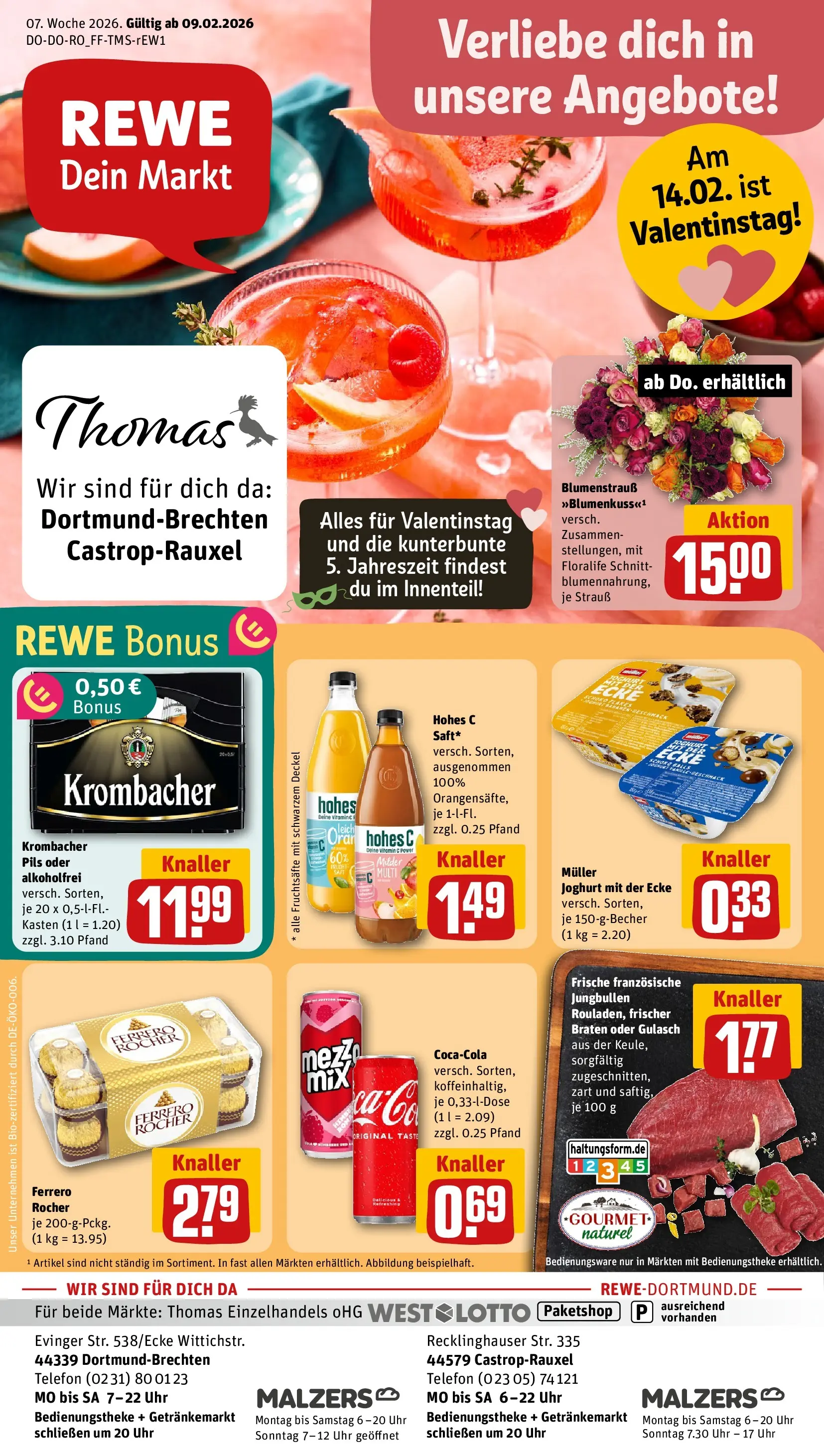 REWE Prospekt ab 09.02.2026 zum Blättern » Angebote | Seite: 1