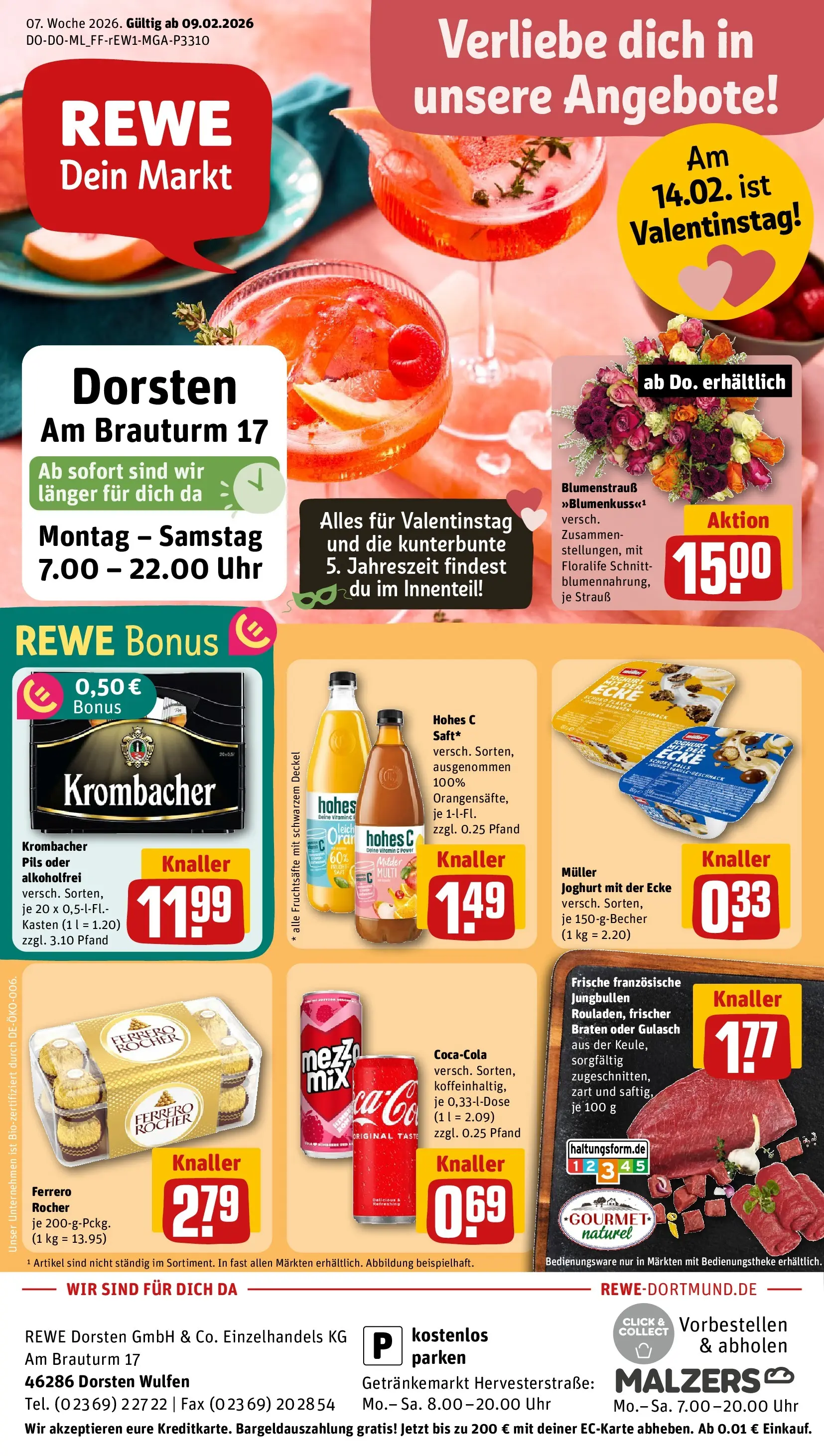 REWE Prospekt ab 09.02.2026 zum Blättern » Angebote | Seite: 1