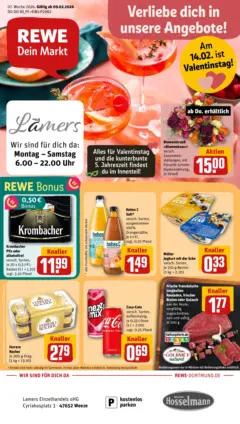 Rewe prospekt Weeze	 ab 09.02.2026 gültig