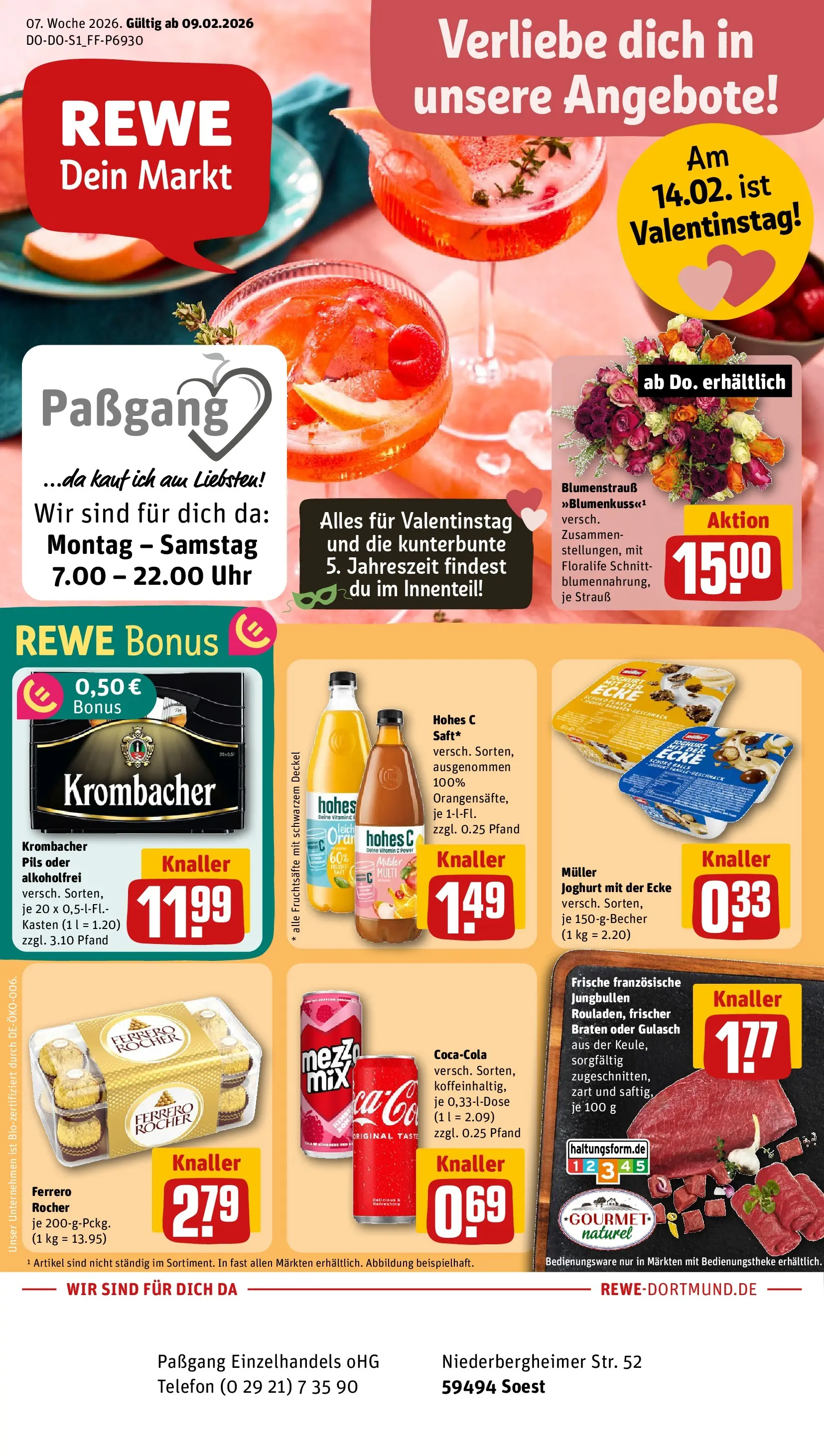 REWE Prospekt ab 09.02.2026 zum Blättern » Angebote | Seite: 1