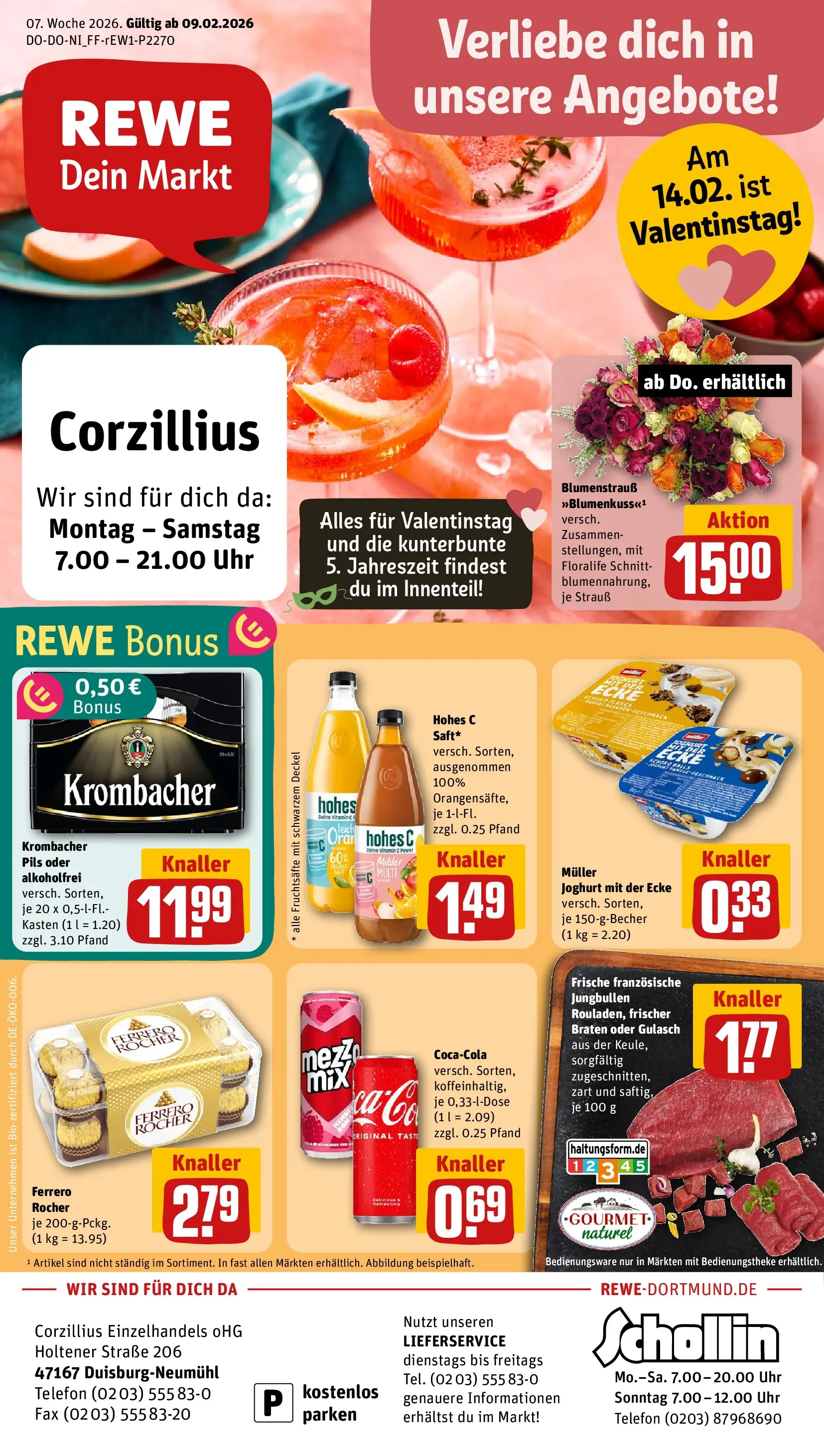 REWE Prospekt ab 09.02.2026 zum Blättern » Angebote | Seite: 1