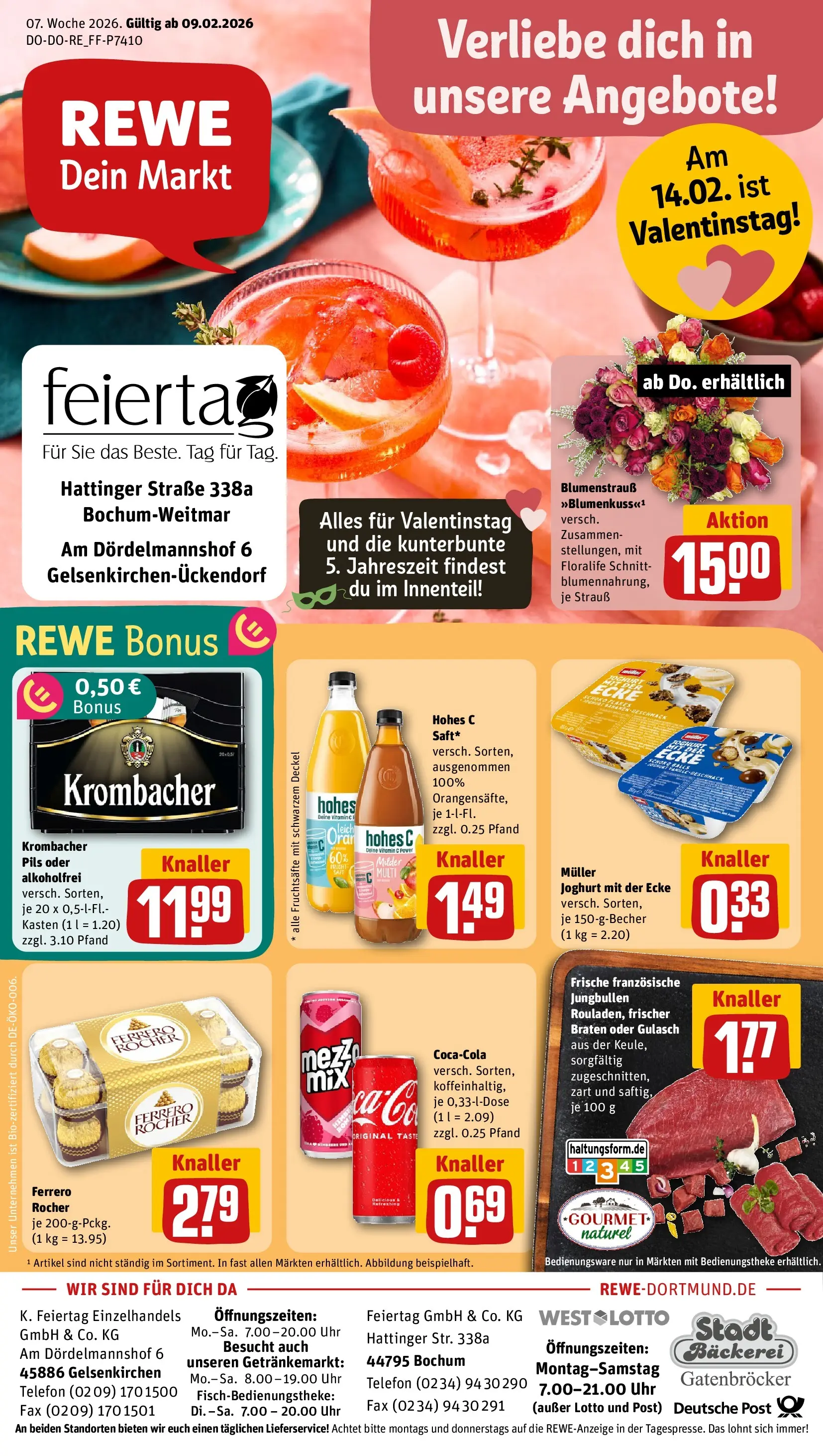 REWE Prospekt ab 09.02.2026 zum Blättern » Angebote | Seite: 1