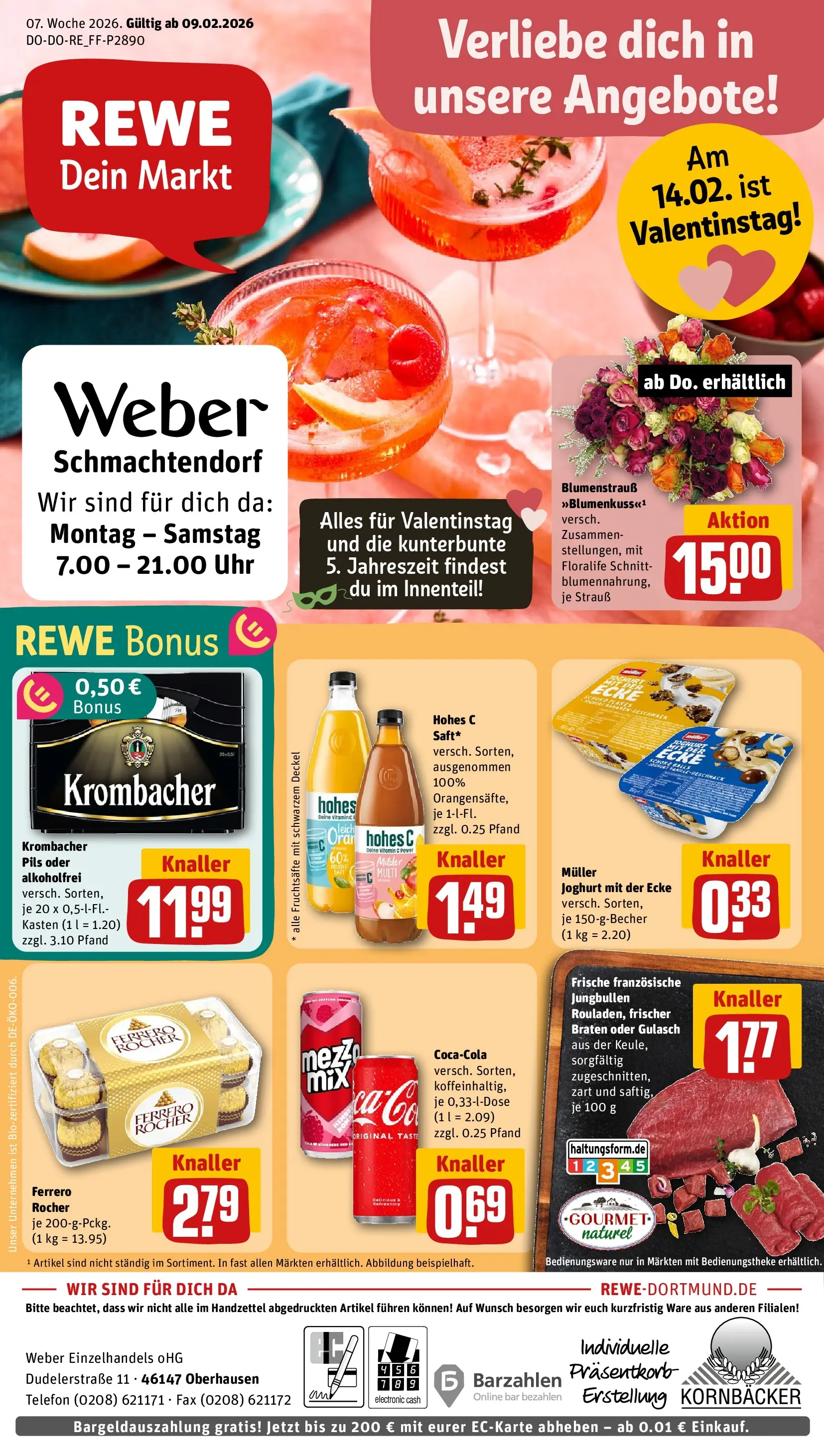 REWE Prospekt ab 09.02.2026 zum Blättern » Angebote | Seite: 1