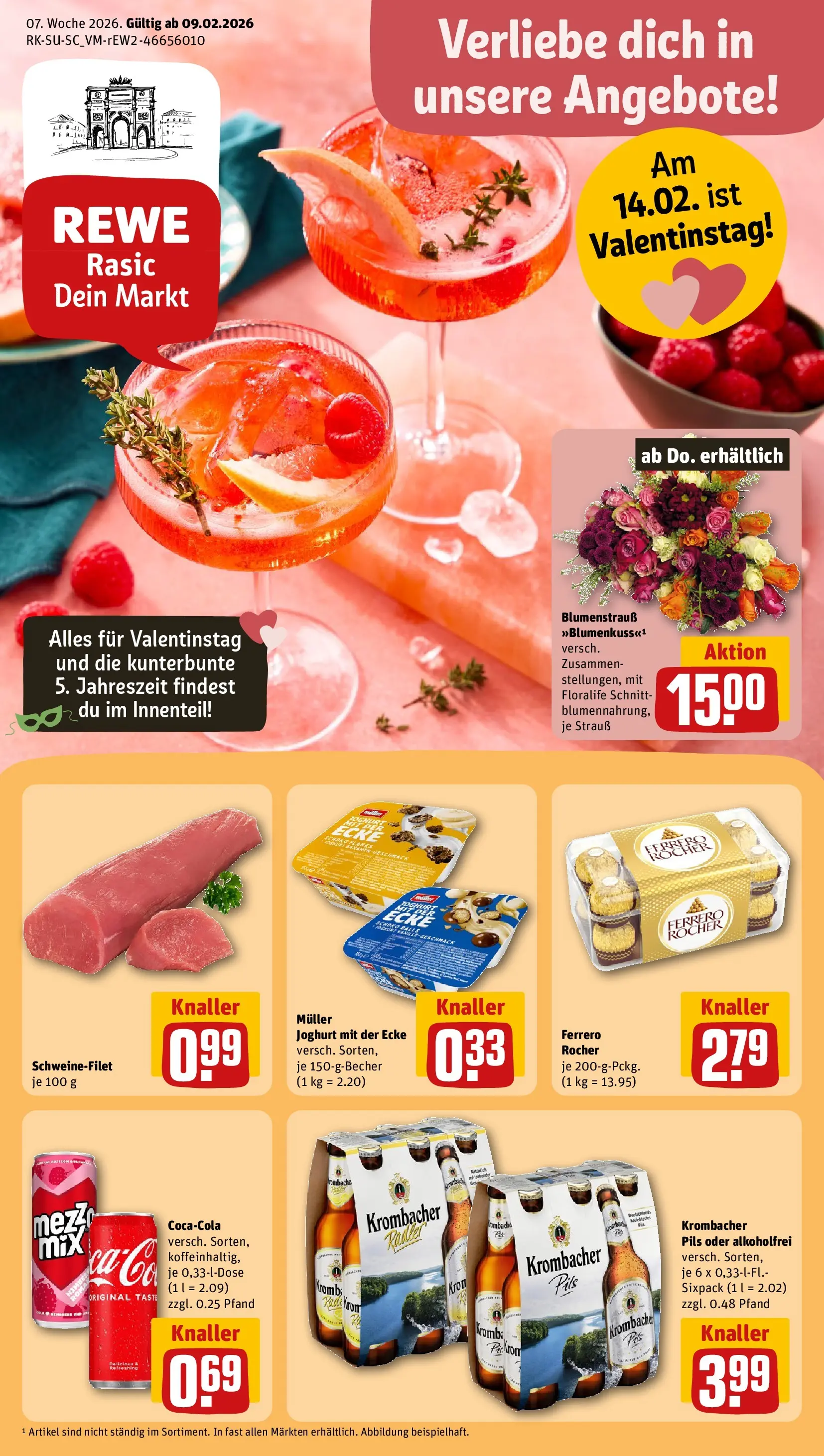 REWE Prospekt ab 09.02.2026 zum Blättern » Angebote | Seite: 1