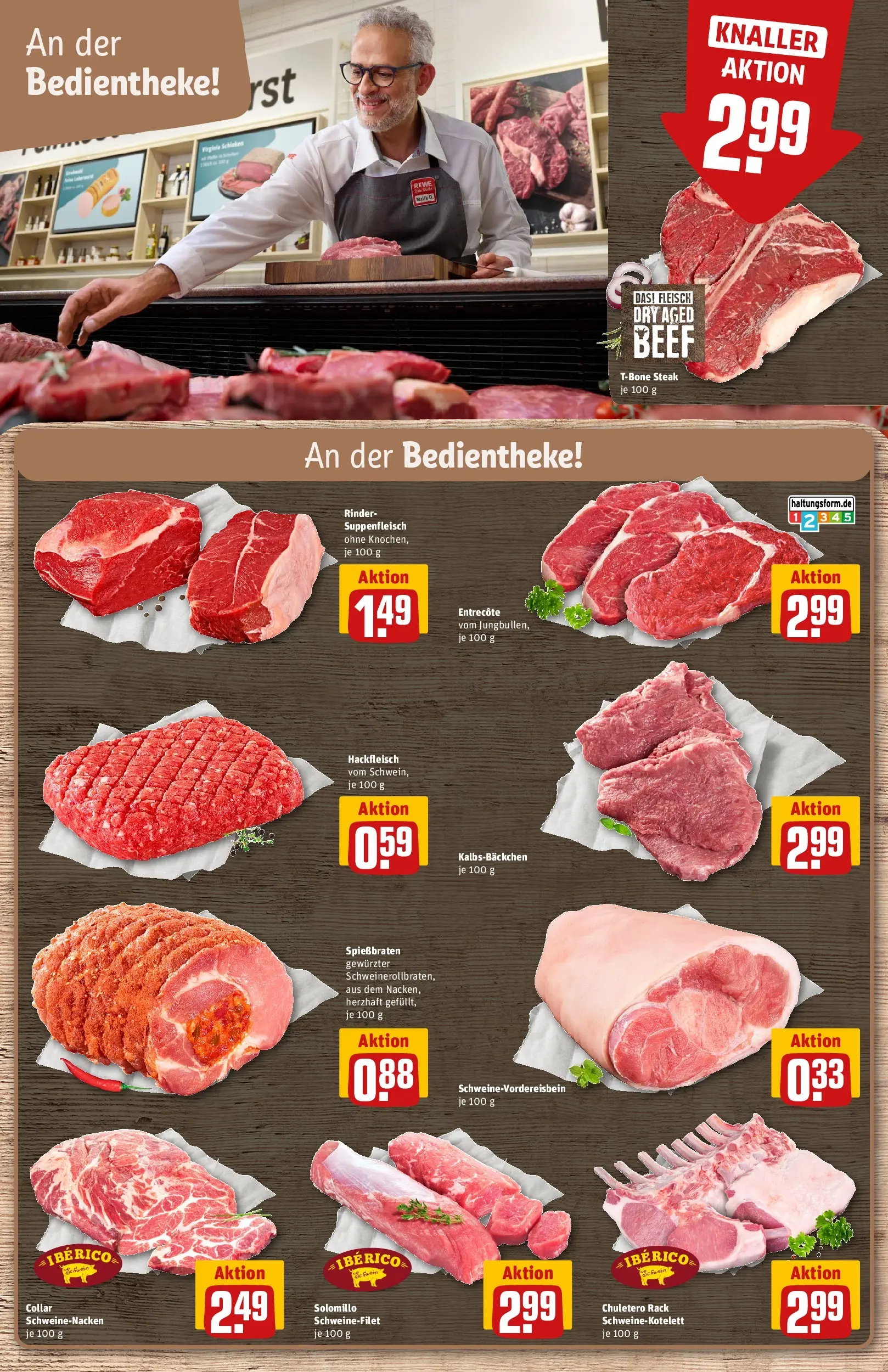 REWE Prospekt ab 09.02.2026 zum Blättern » Angebote | Seite: 17 | Produkte: Entrecote, Suppenfleisch, Steak, Fleisch