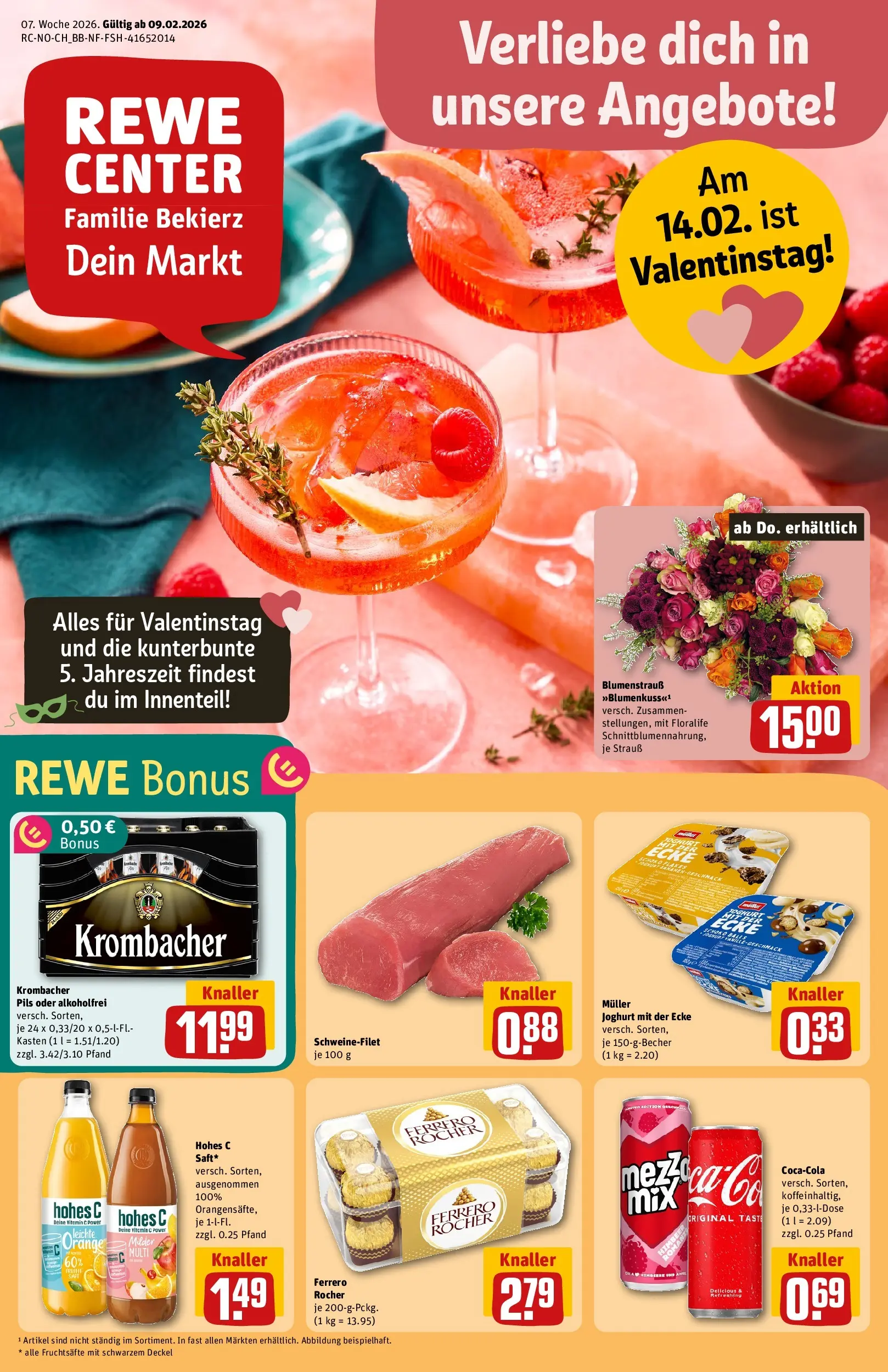 REWE Prospekt ab 09.02.2026 zum Blättern » Angebote | Seite: 1