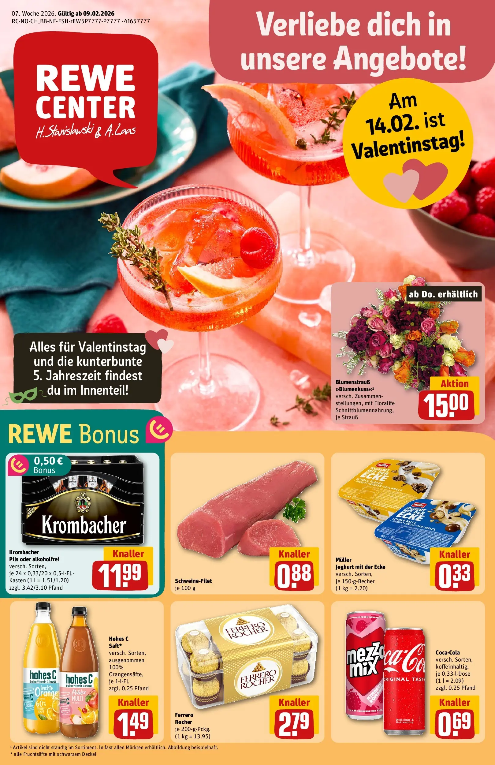 REWE Prospekt ab 09.02.2026 zum Blättern » Angebote | Seite: 1