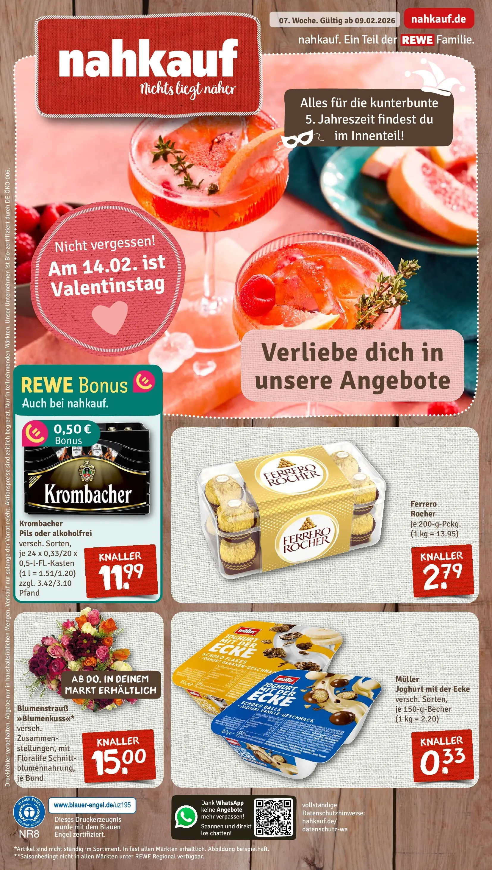 REWE Prospekt ab 09.02.2026 zum Blättern » Angebote | Seite: 1