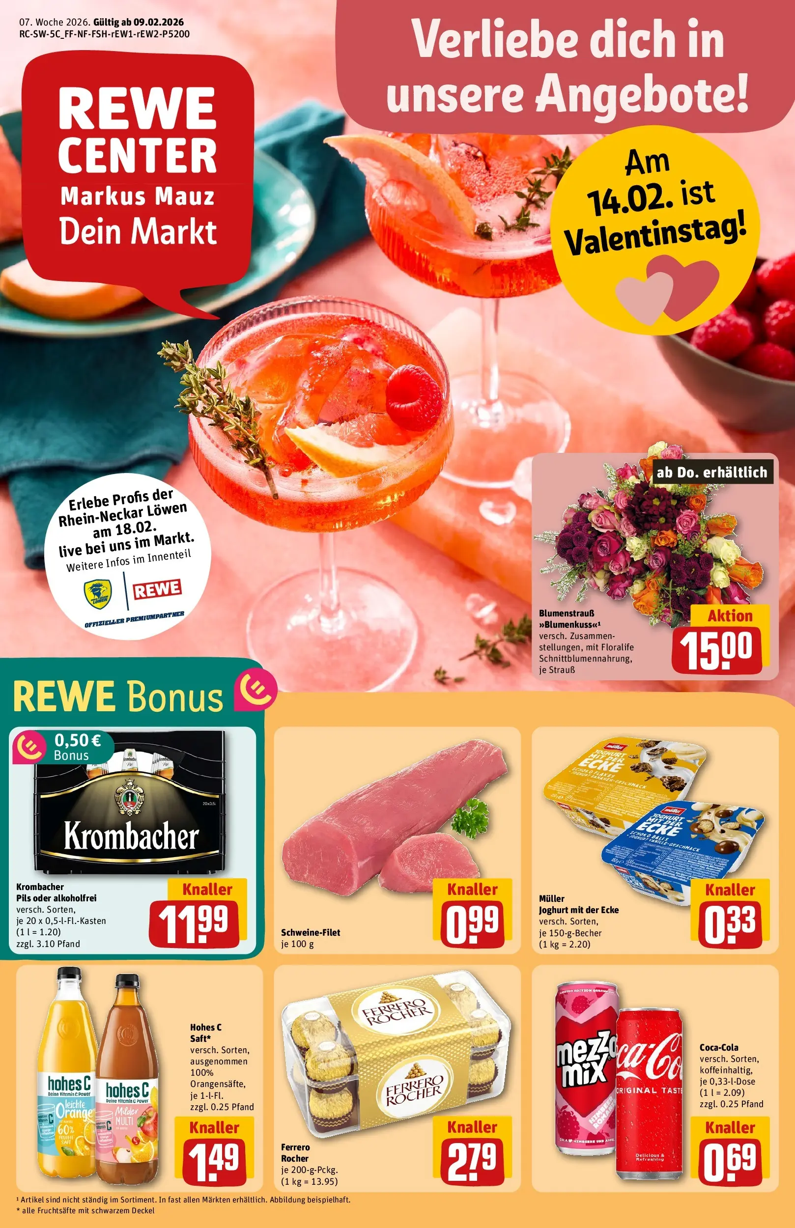 REWE Prospekt ab 09.02.2026 zum Blättern » Angebote | Seite: 1