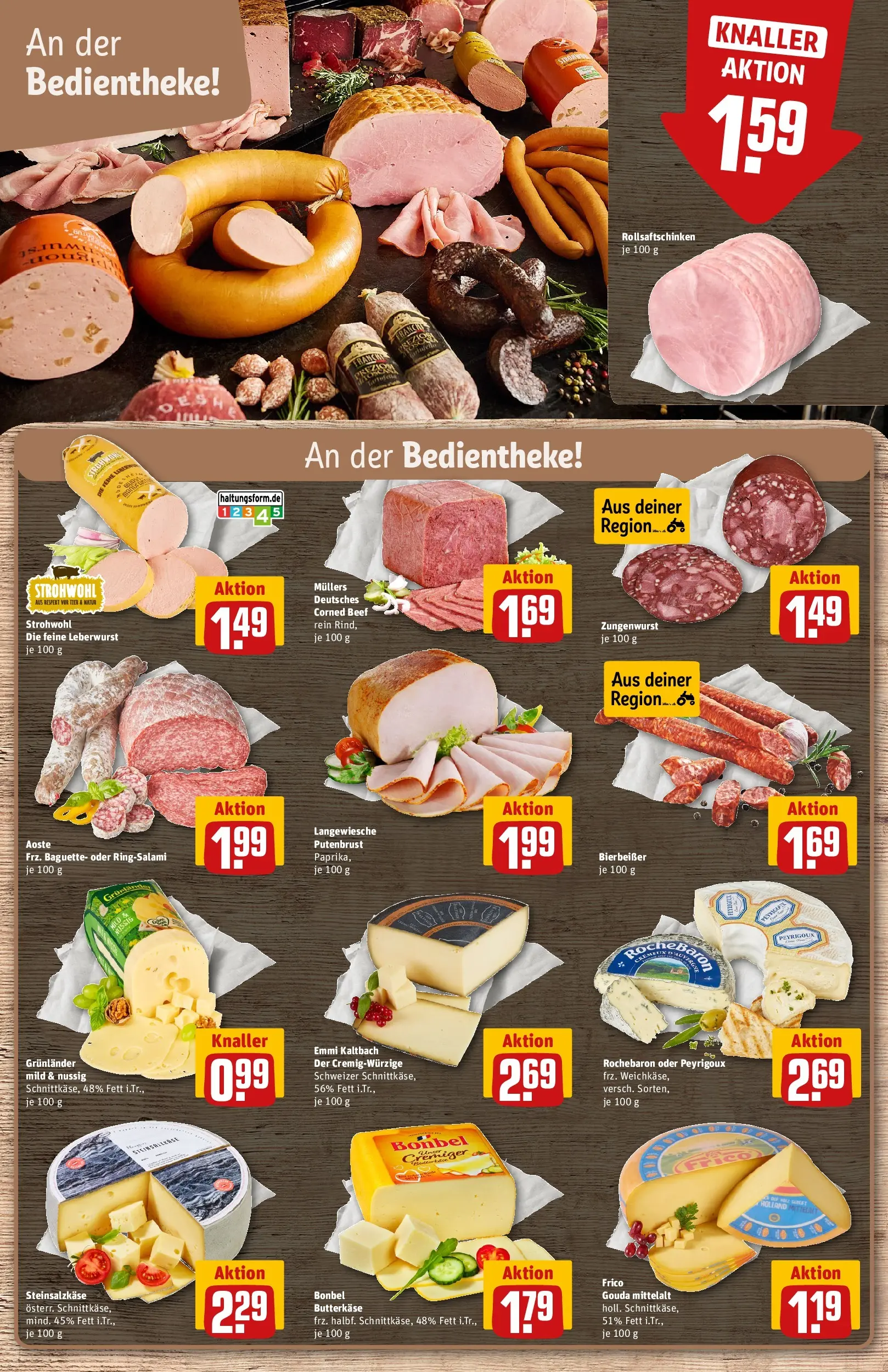 REWE Prospekt ab 09.02.2026 zum Blättern » Angebote | Seite: 18 | Produkte: Gouda, Baguette, Grunlander