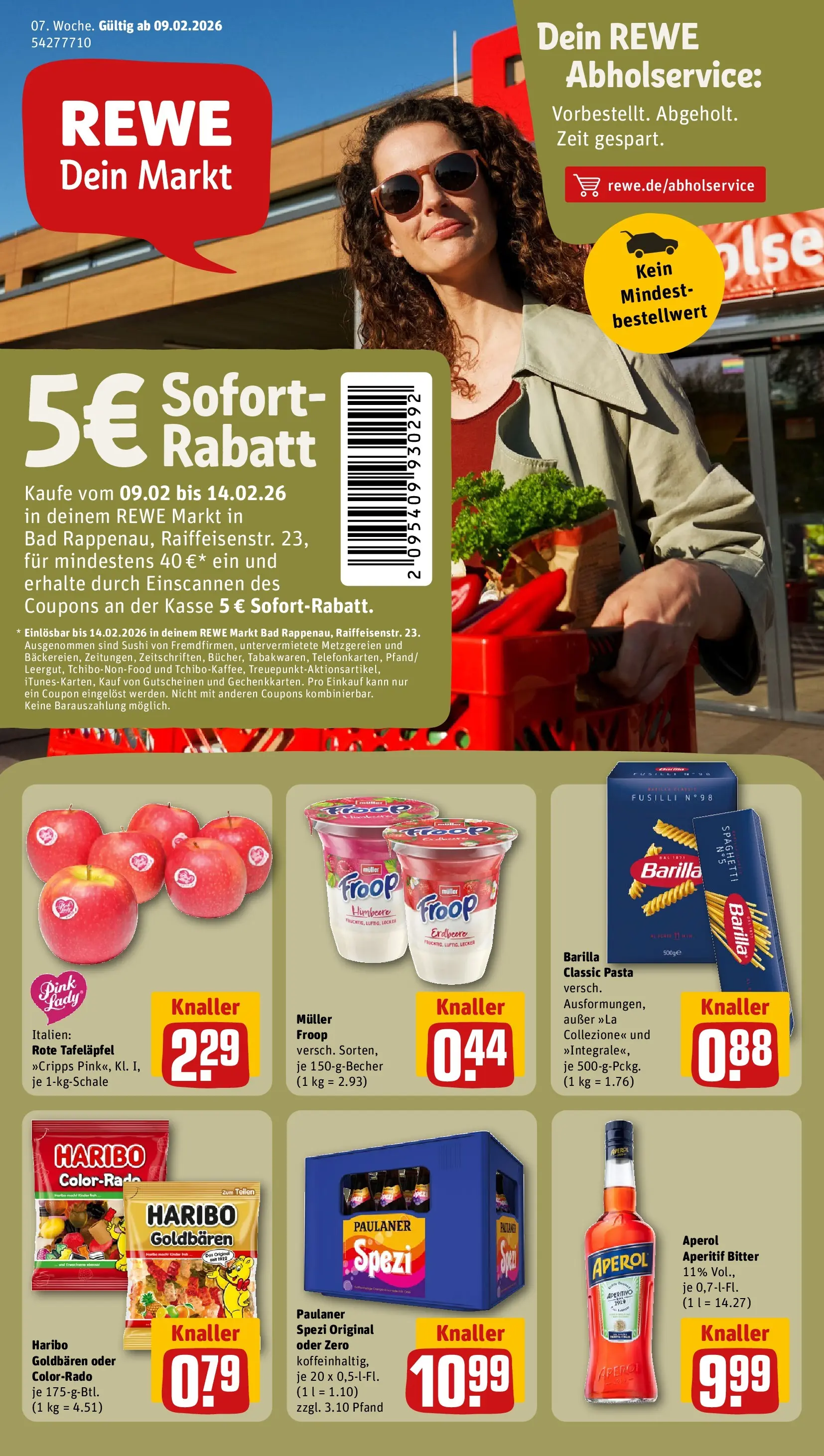REWE Prospekt ab 09.02.2026 zum Blättern » Angebote | Seite: 1