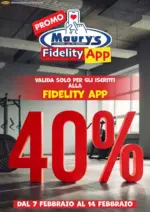 Maurys 40% - al 14.02.2026