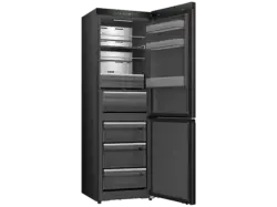 Hisense RB5K330GSFC K&uuml;hl- und Gefrierkombination (C, 1856 mm hoch, freistehend, No Frost (verminderte Eisbildung), Schwarz)