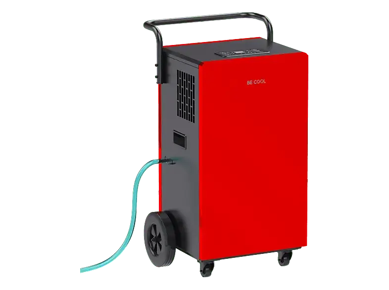 Be Cool BC110LEF2202 Bautrockner / Luftentfeuchter rot/schwarz (1580 Watt, Entfeuchterleistung: 110 l/d, 230 m&sup2;)