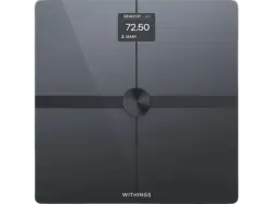 Withings Body Smart Black mit Sprachfunktion K&ouml;rperanalysewaage, Maximale Tragkraft: 200 kg
