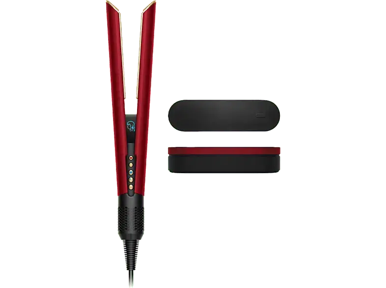 Dyson 596931-01 HT01 Airstrait Haargl&auml;tter (Temperaturstufen: 3 und 2 Styling-Modi (Nass- und Trocken), Samtrot und Gold)