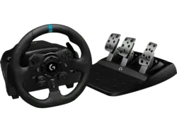 LOGITECH G G923 Trueforce Rennlenkrad + Pedale (PlayStation PS5 PS4, PC), Schwarz