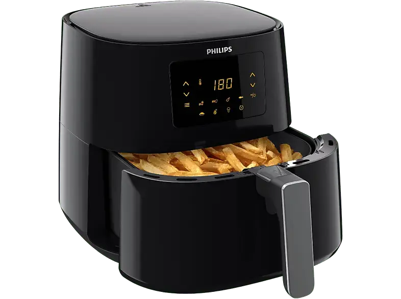Philips HD 9270/70 Airfryer Essential XL Hei&szlig;luftfritteuse 1.2 kg, 6.2l, Schwarz