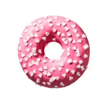 Kaufland хипермаркет Донът Купидон с бели сърчица от нашата пекарна - до 15-02-26