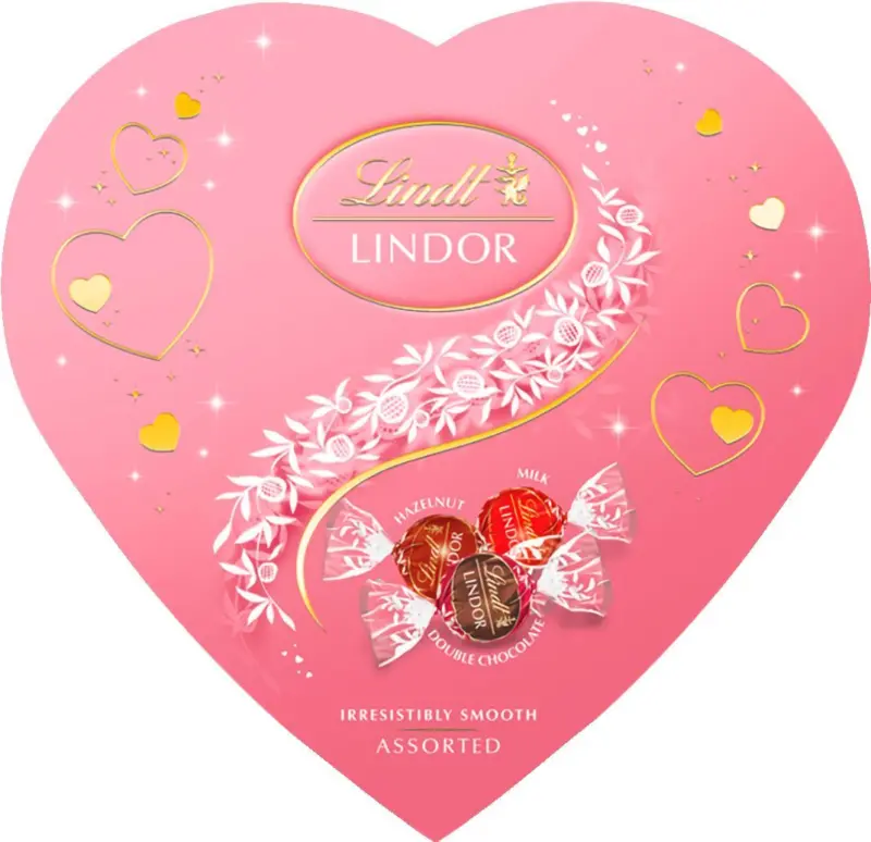 LINDT LINDOR Бонбони сърце различни видове