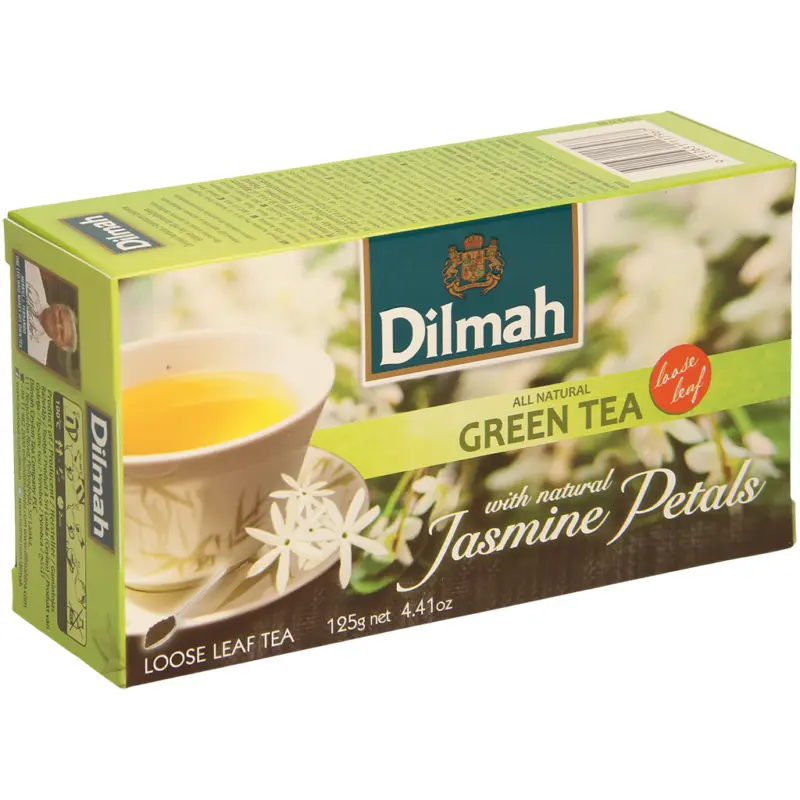 Aromatisierter gr&uuml;ner Tee mit Jasminbl&uuml;ten