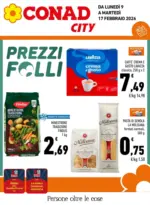 Conad City PREZZI FOLLI - al 17.02.2026