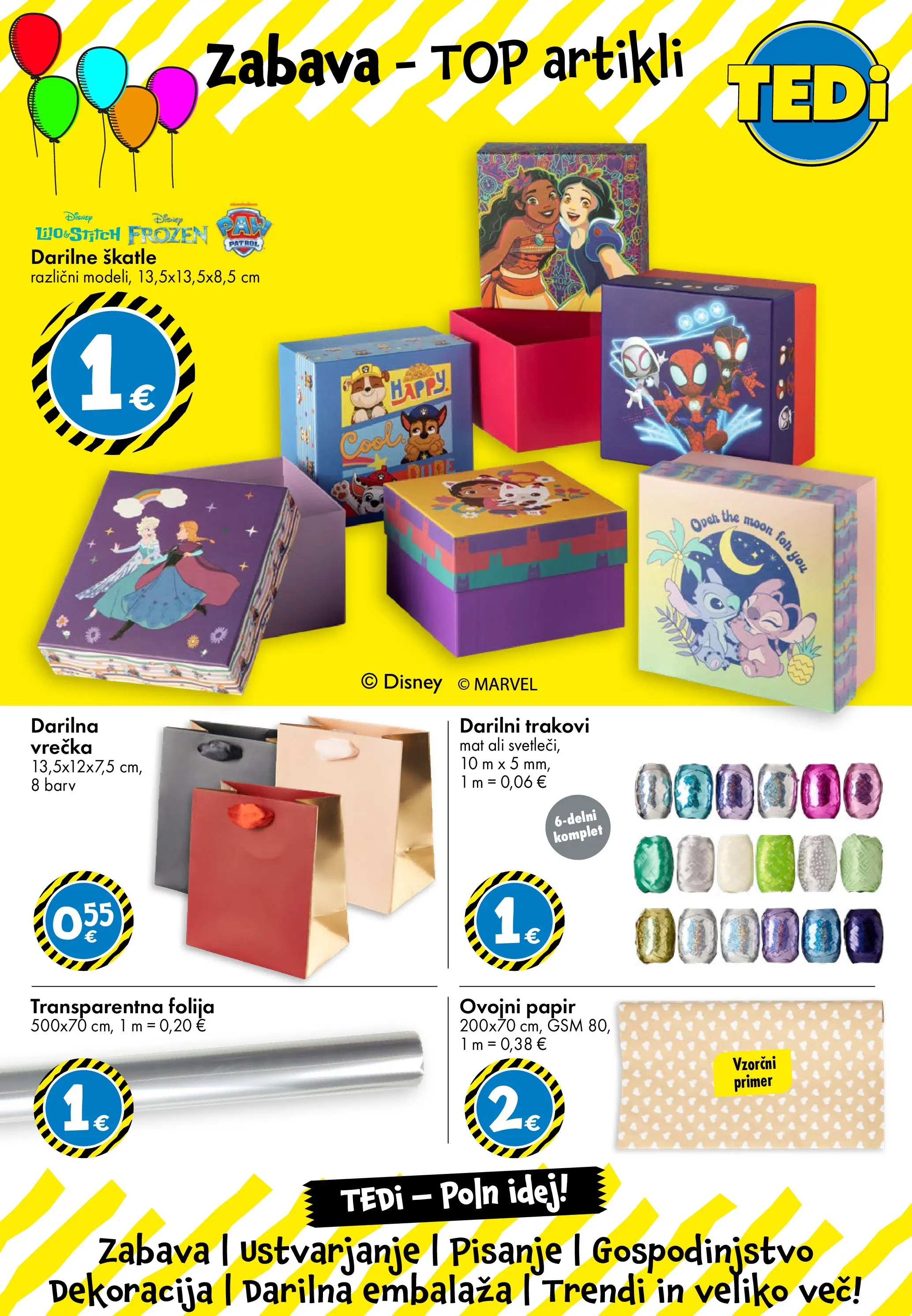 TEDi - TEDi: Nova Otvoritev veljaven od 08.02.2026 | Stran: 3 | Izdelki: Škatle, Folija, Ovojni papir