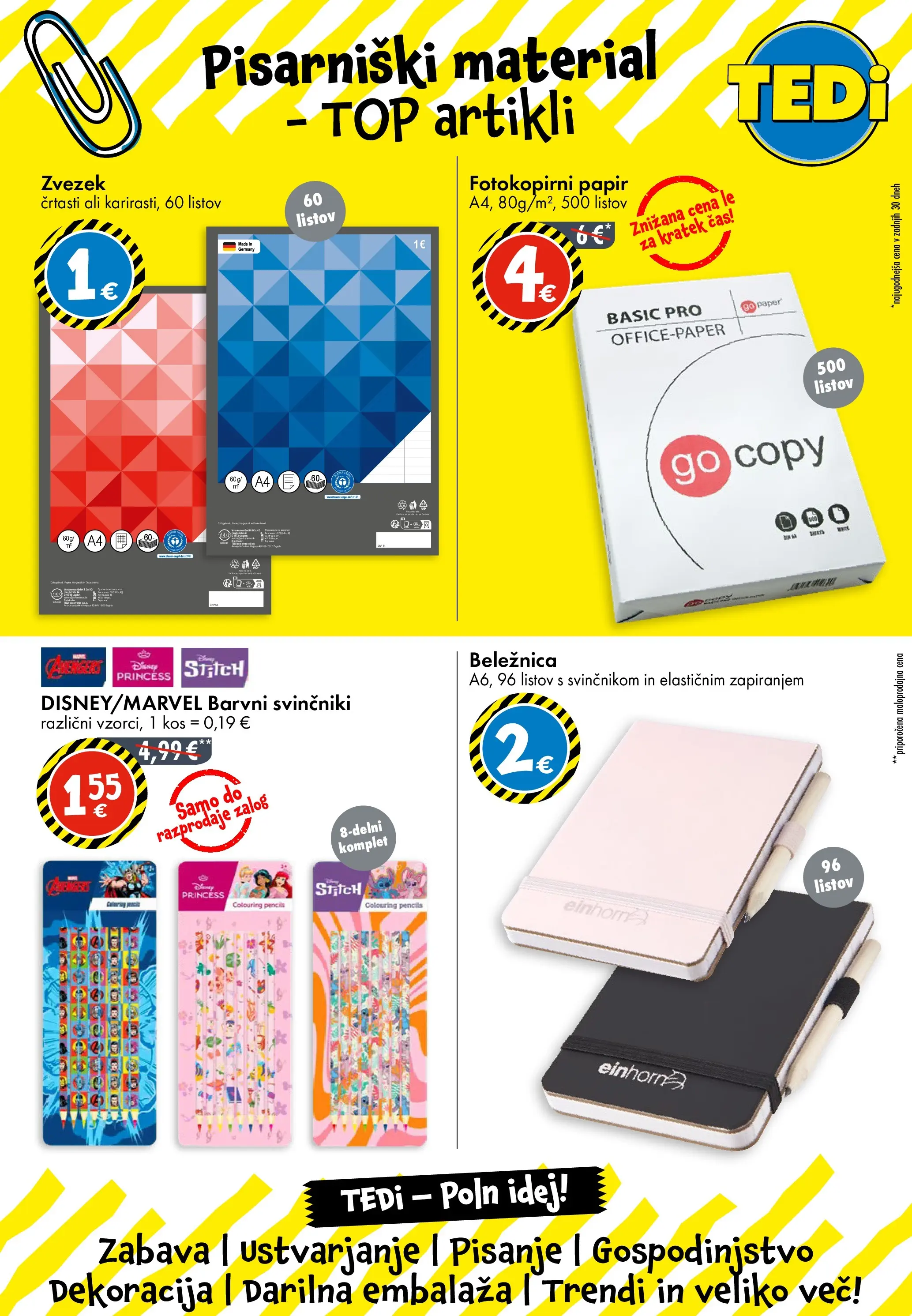 TEDi - TEDi: Nova Otvoritev veljaven od 08.02.2026 | Stran: 5 | Izdelki: Kos, Zvezek