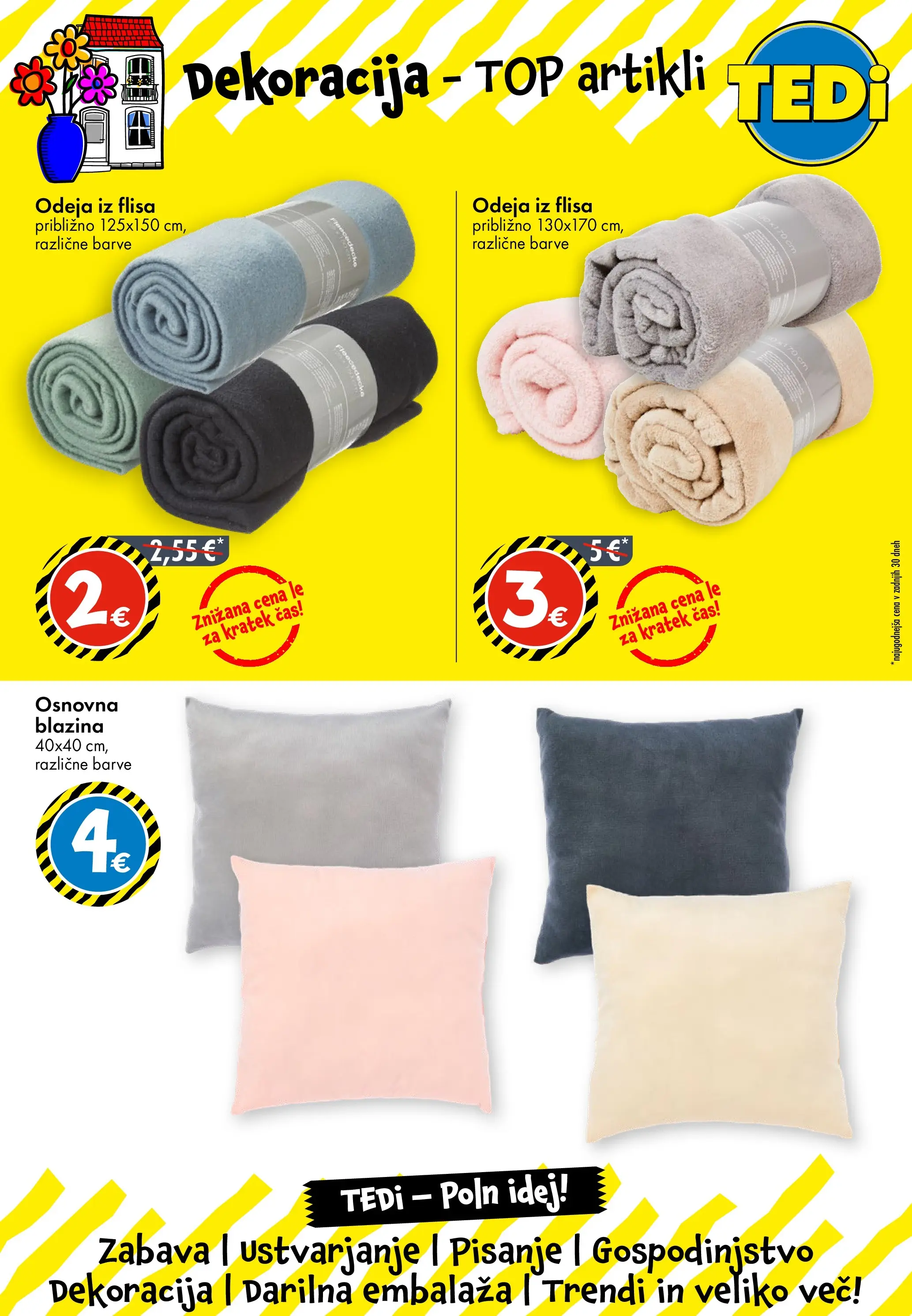 TEDi - TEDi: Nova Otvoritev veljaven od 08.02.2026 | Stran: 13 | Izdelki: Blazina, Odeja