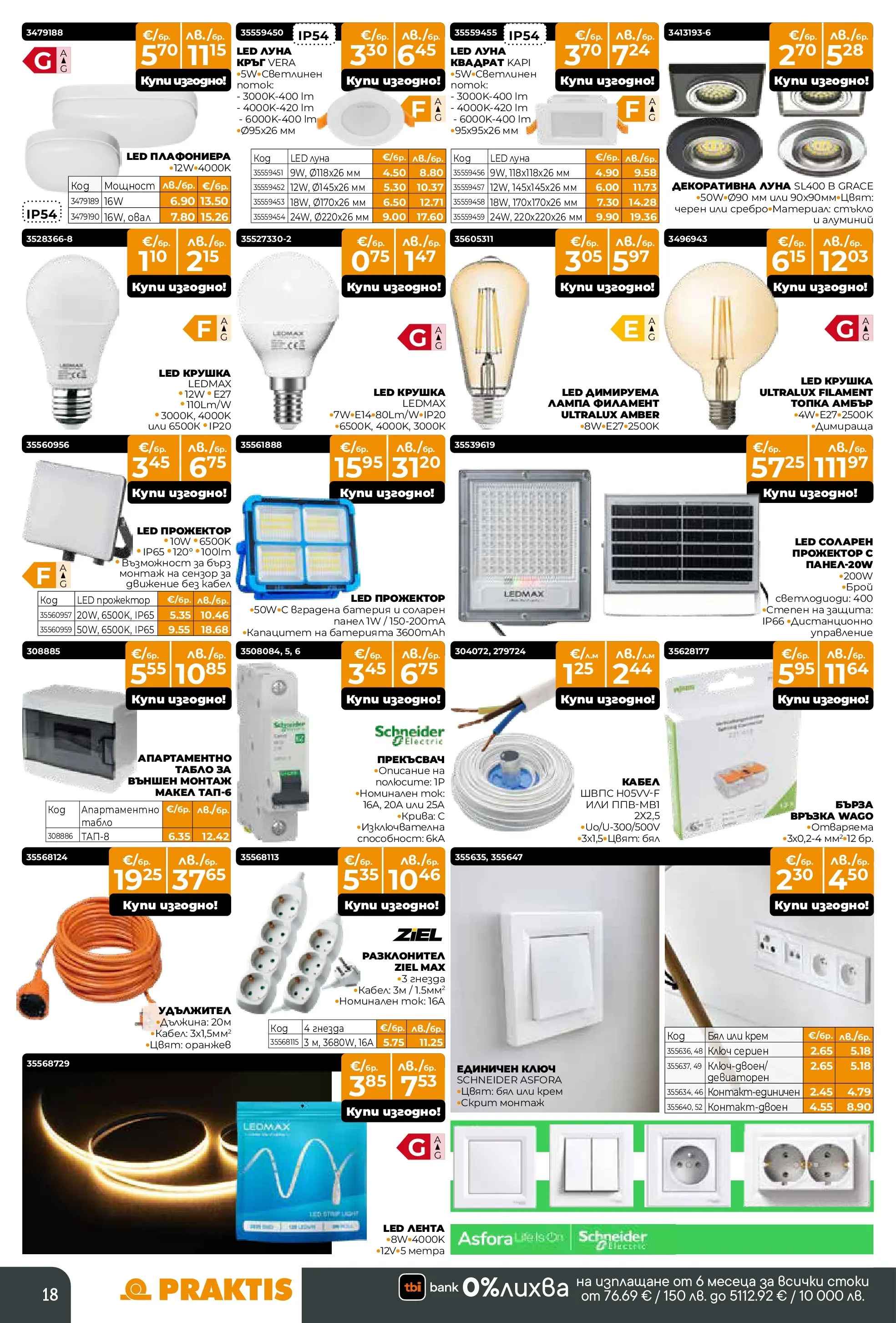 Praktis - Предложения от PRAKTIS с валидност до 08.03.2026 валидна от: 09.02.2026 - 08.03.2026 - онлайн брошура | Страница: 18