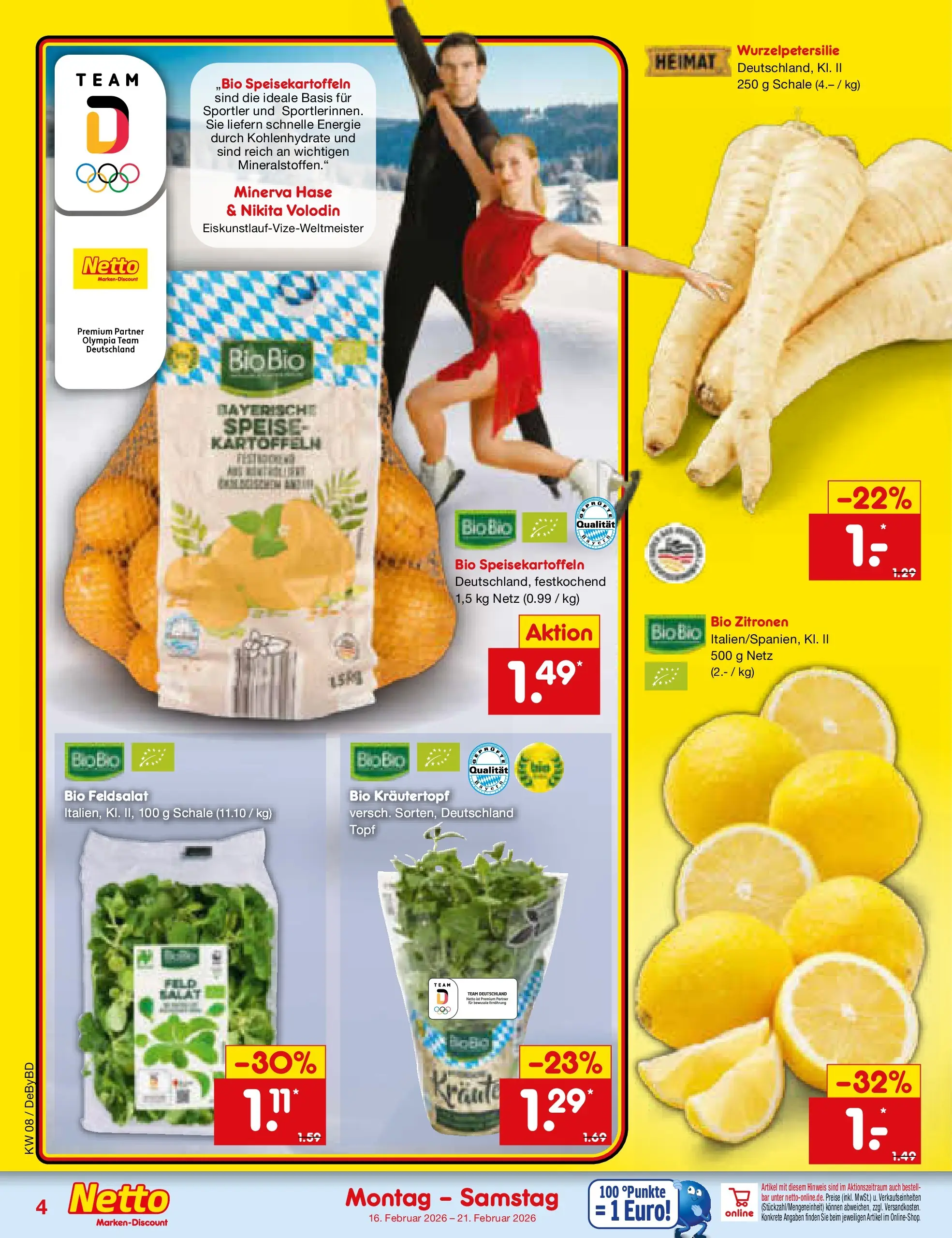 Netto Marken-Discount prospekt Buttenwiesen	 (ab 15.02.2026) » Angebote | Seite: 4 | Produkte: Kartoffeln, Zitronen