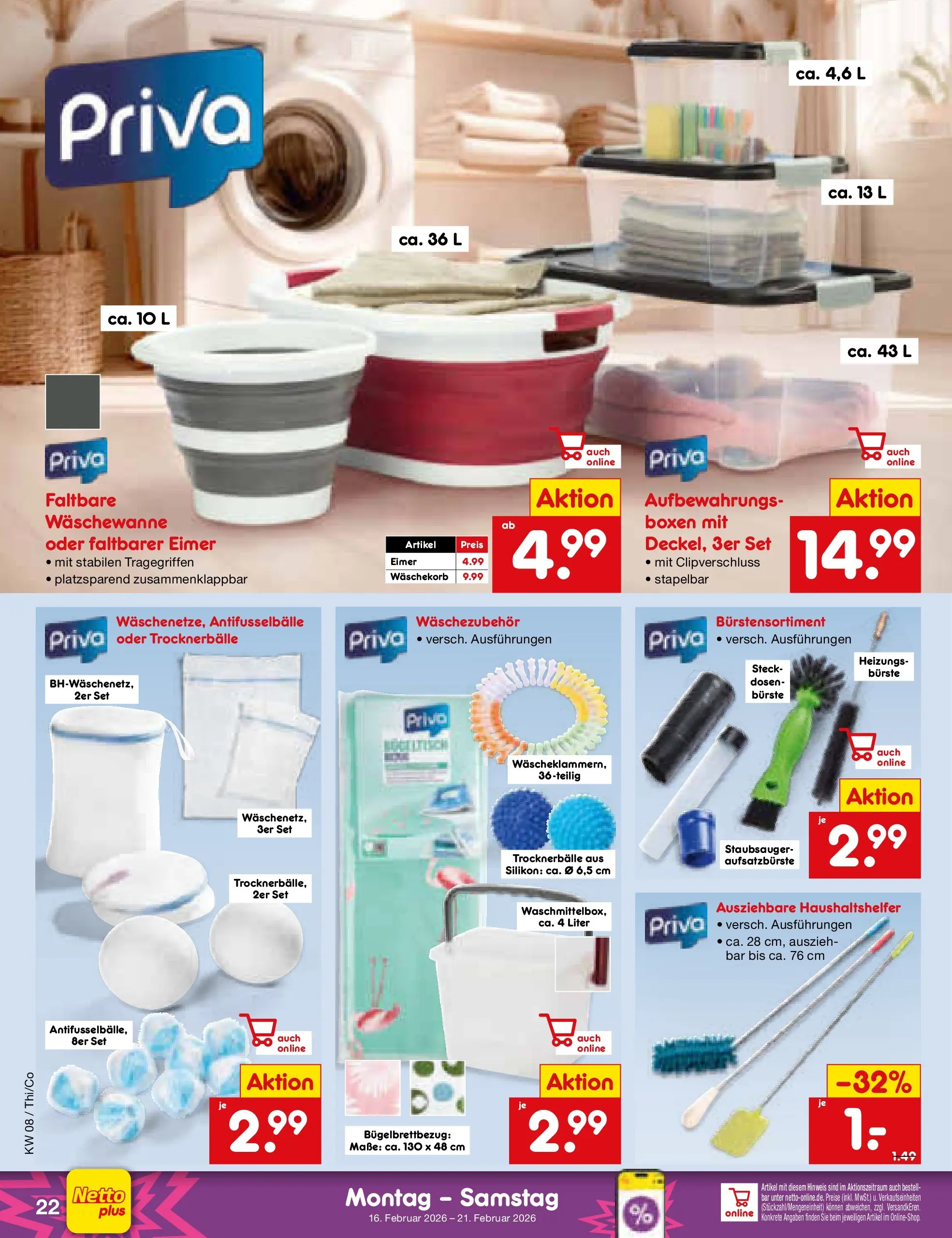 Netto Marken-Discount prospekt Pirna	 (ab 15.02.2026) » Angebote | Seite: 30 | Produkte: Staubsauger, Bürste