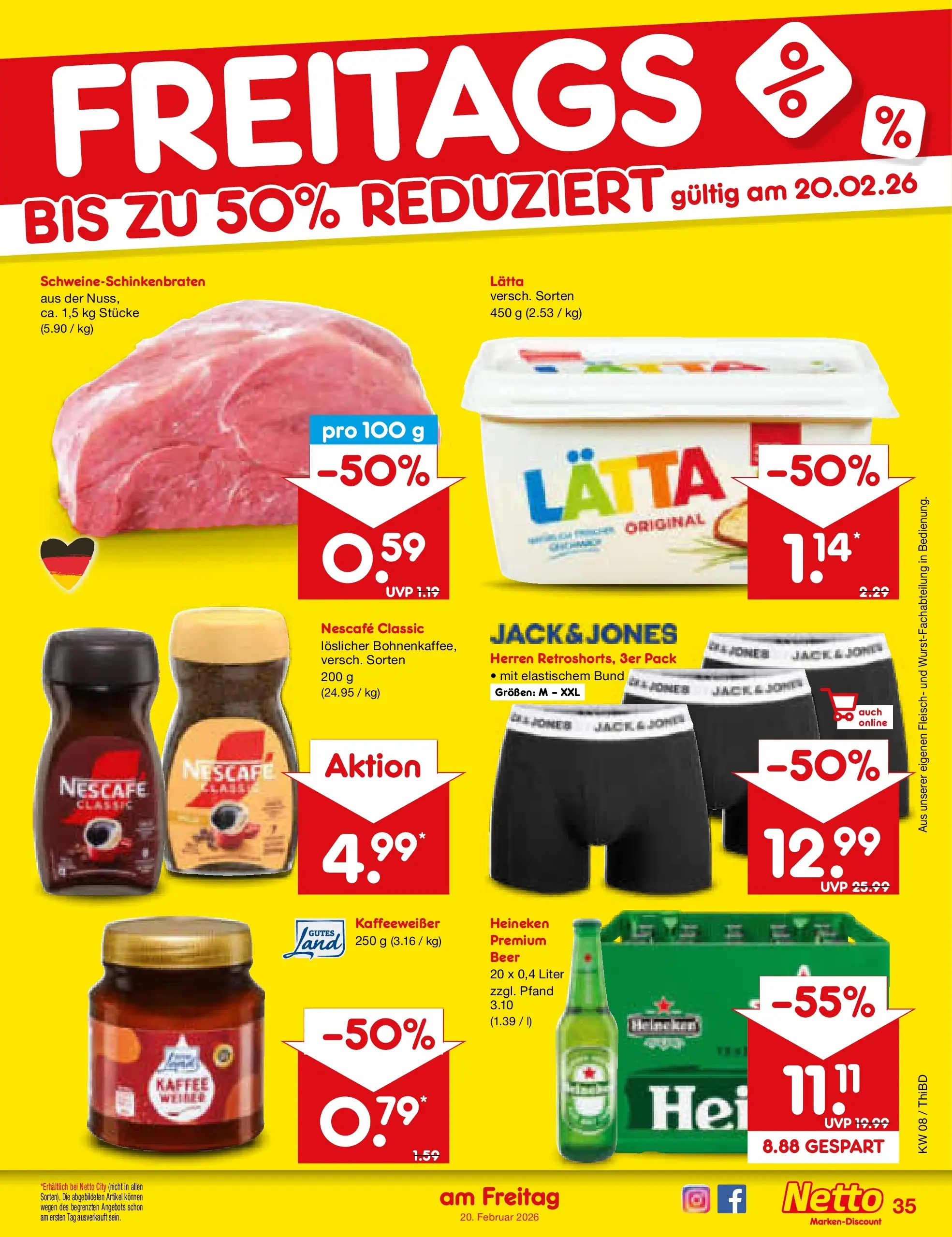 Netto Marken-Discount prospekt Thiendorf	 (ab 15.02.2026) » Angebote | Seite: 49 | Produkte: Nescafe, Kaffee, Nescafe classic, Fleisch