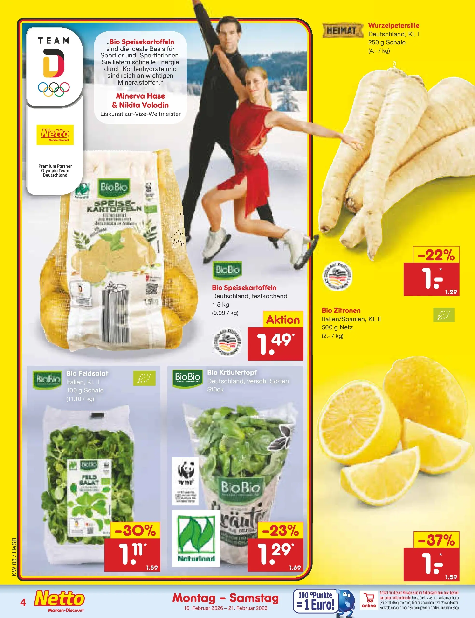 Netto Marken-Discount prospekt Hamburg	 (ab 15.02.2026) » Angebote | Seite: 4 | Produkte: Kartoffeln, Zitronen