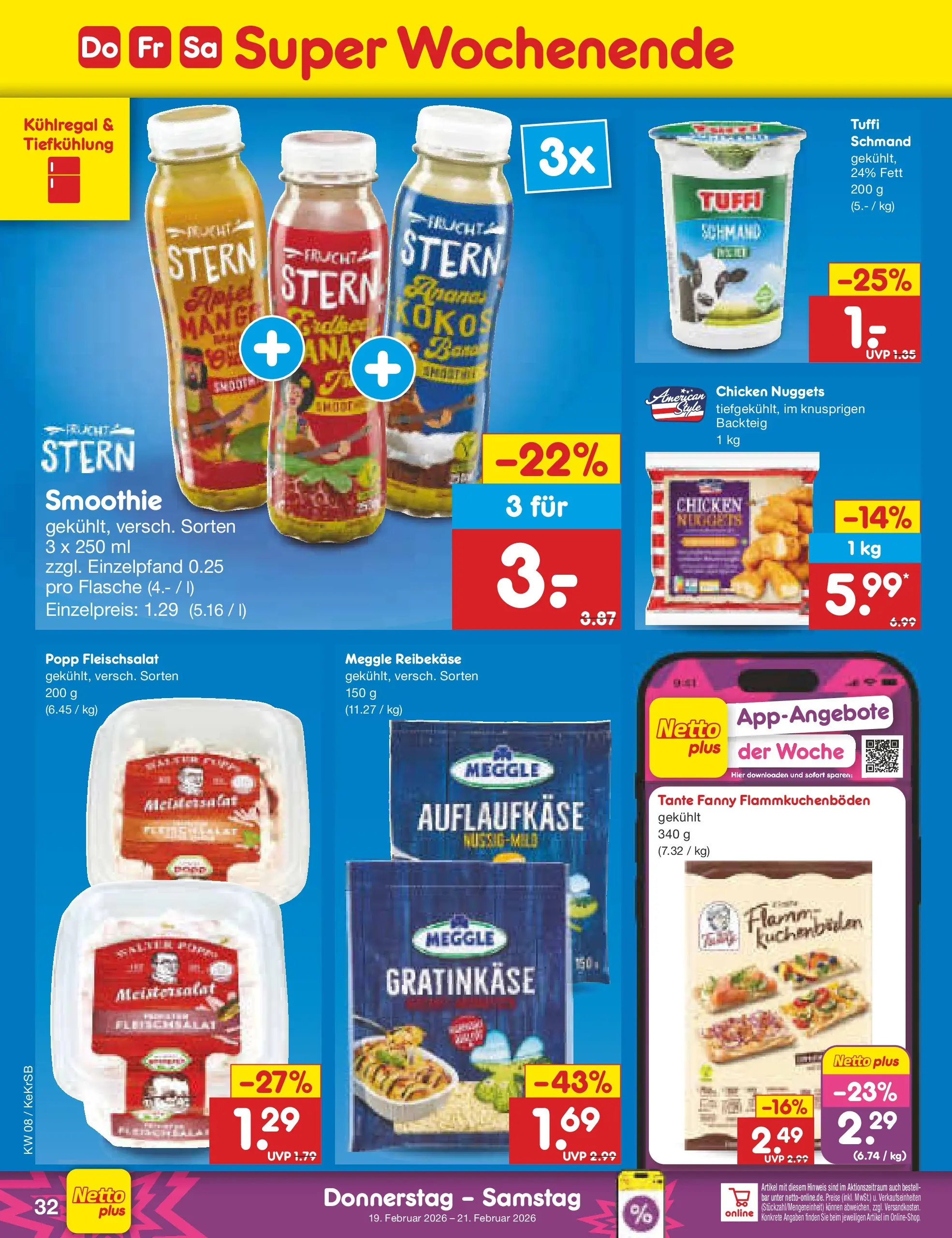 Netto Marken-Discount prospekt Kruft	 (ab 15.02.2026) » Angebote | Seite: 46 | Produkte: Reibekase