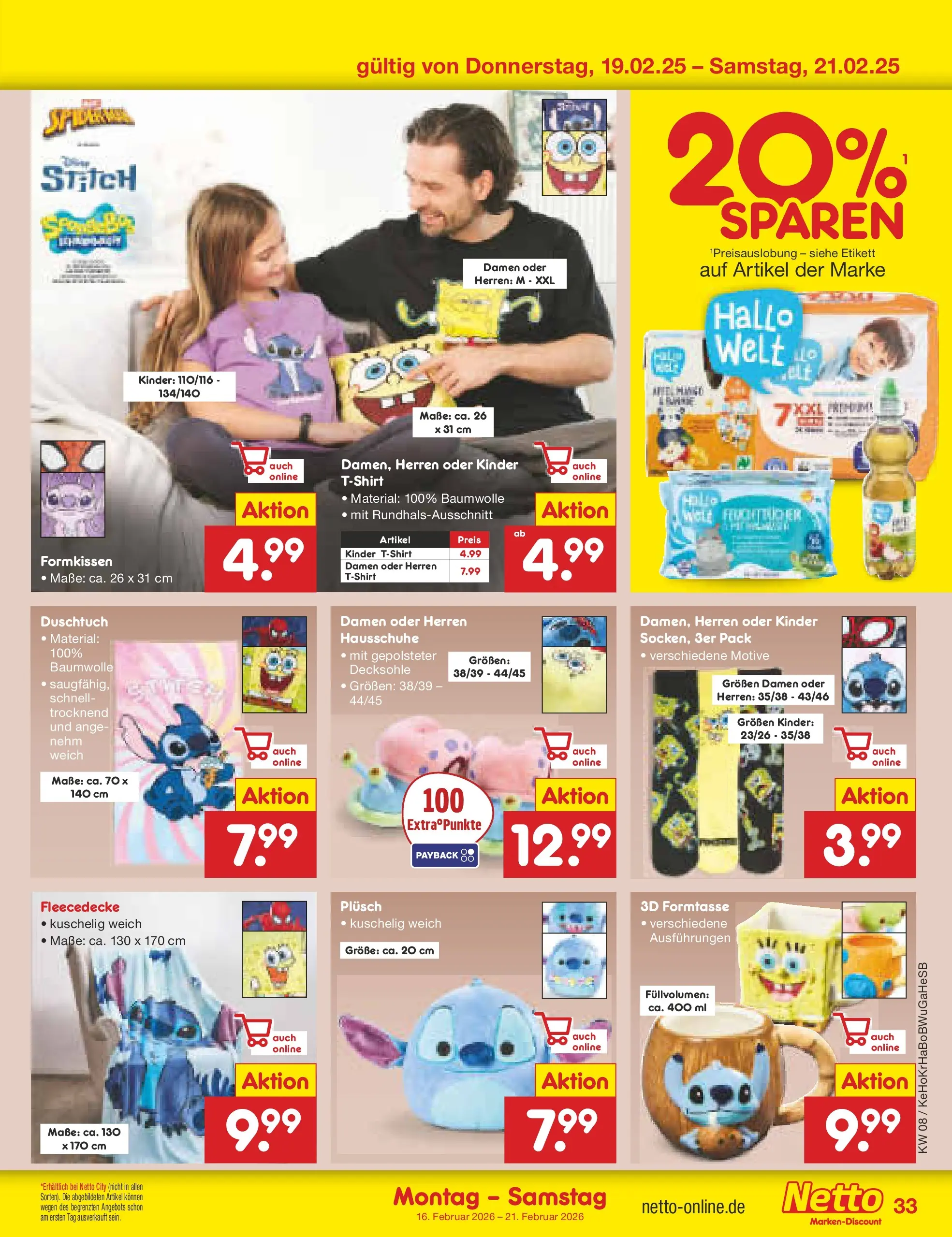 Netto Marken-Discount prospekt Stemwede-Dielingen	 (ab 15.02.2026) » Angebote | Seite: 47 | Produkte: Hausschuhe