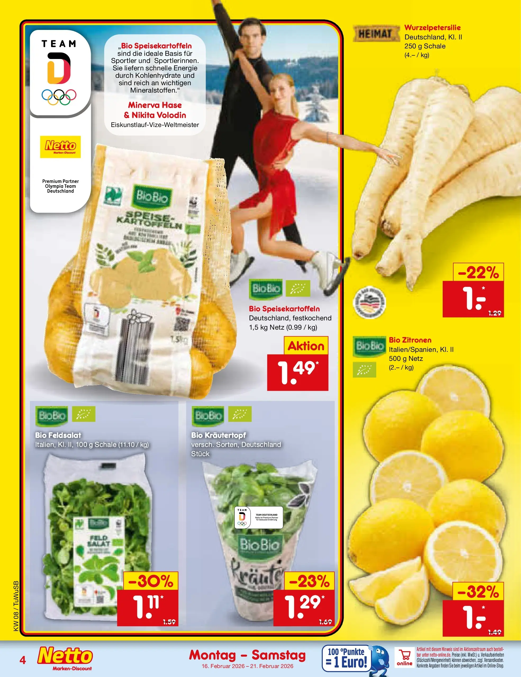 Netto Marken-Discount prospekt Calw-Stammheim	 (ab 15.02.2026) » Angebote | Seite: 4 | Produkte: Kartoffeln, Zitronen
