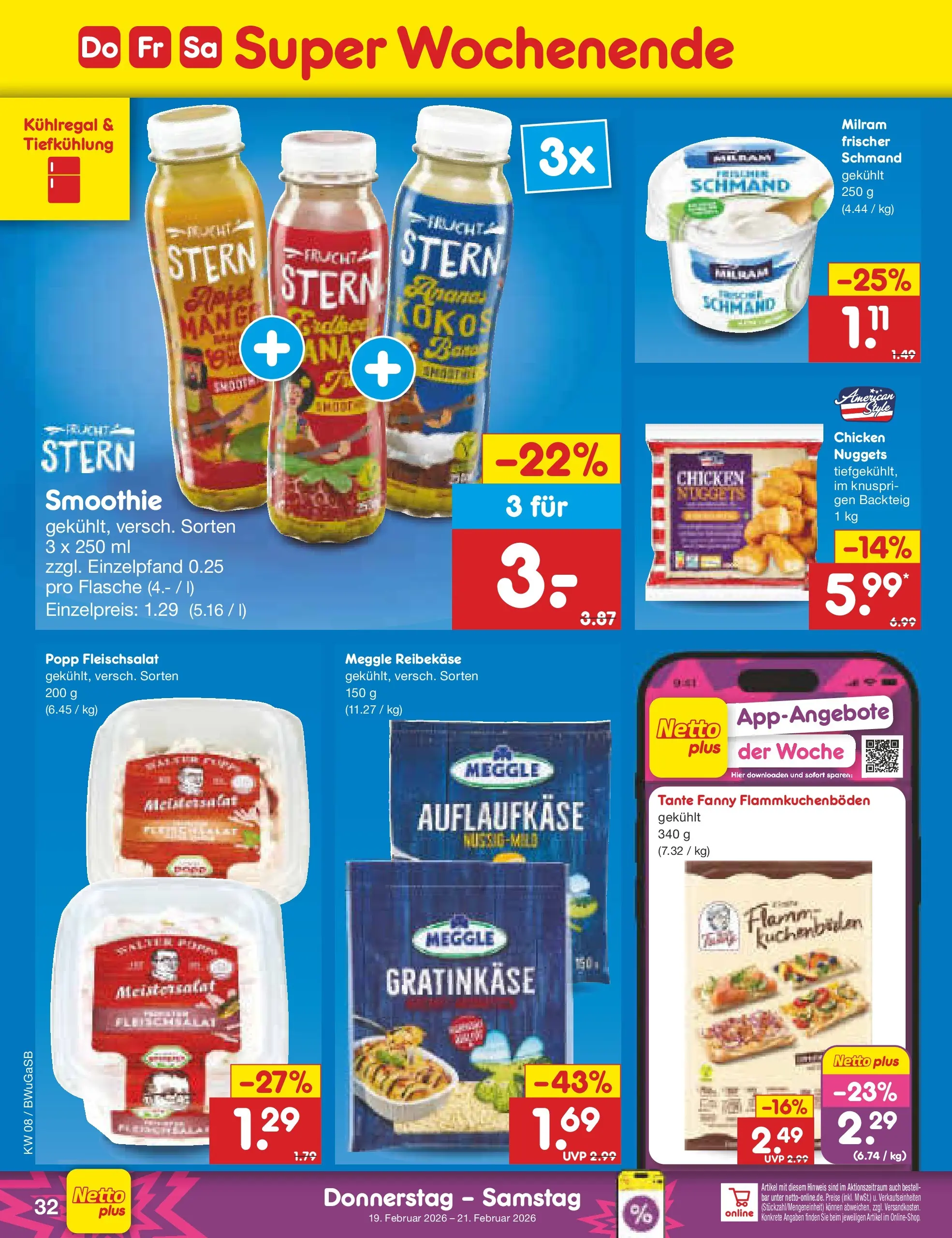 Netto Marken-Discount prospekt Stemwede-Dielingen	 (ab 15.02.2026) » Angebote | Seite: 46 | Produkte: Milram, Reibekase