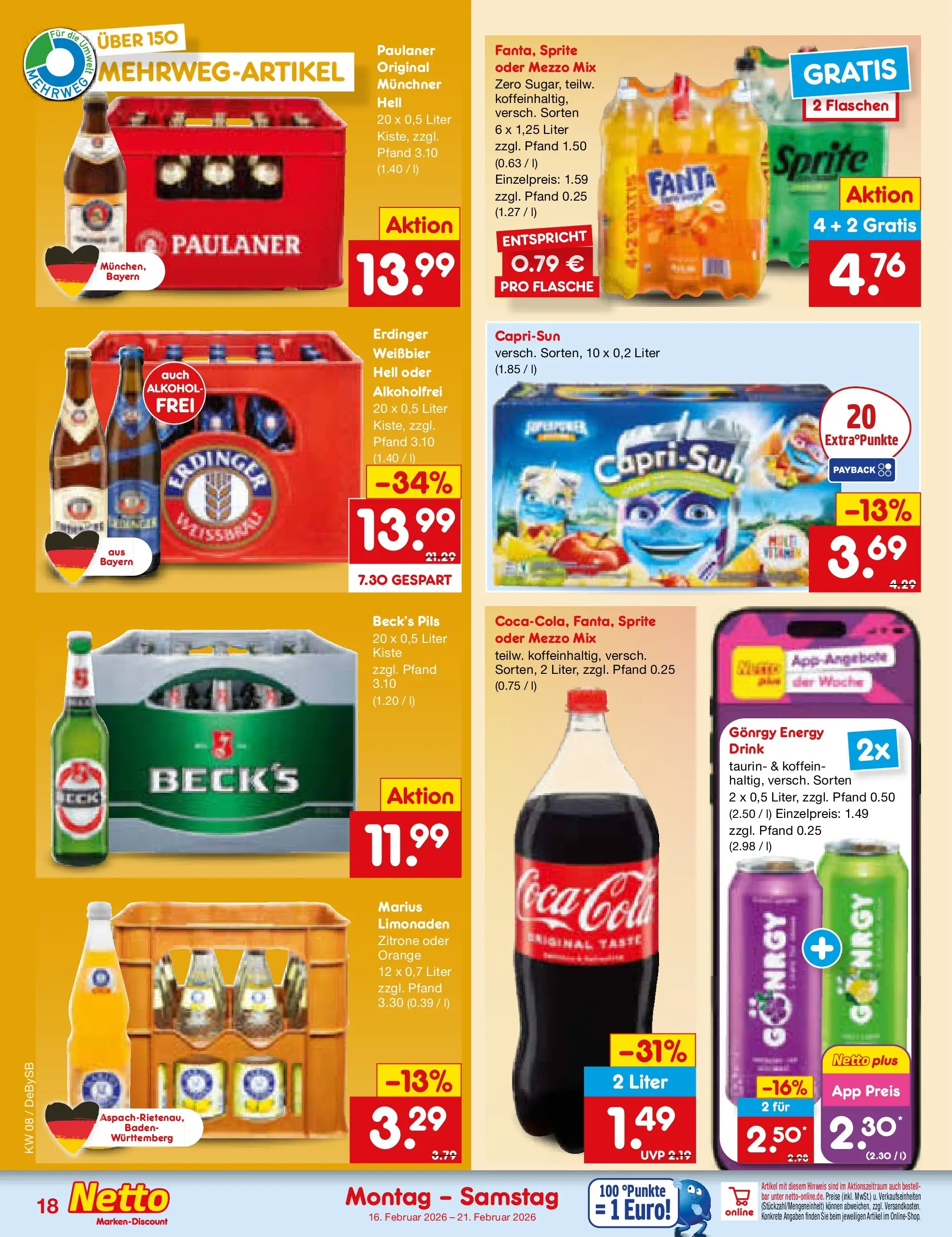 Netto Marken-Discount prospekt Thierhaupten	 (ab 15.02.2026) » Angebote | Seite: 22
