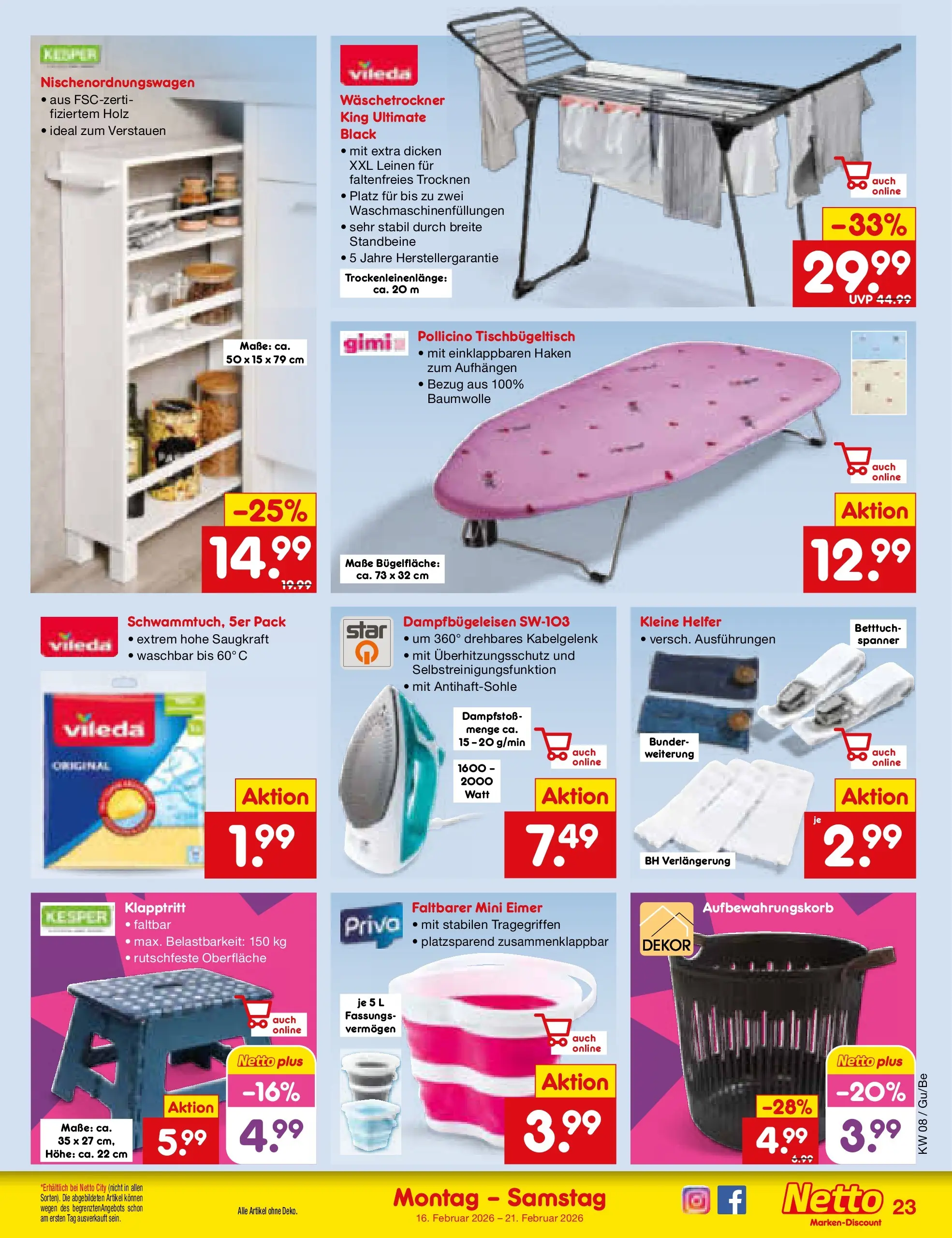 Netto Marken-Discount prospekt Glauchau	 (ab 15.02.2026) » Angebote | Seite: 31 | Produkte: BH