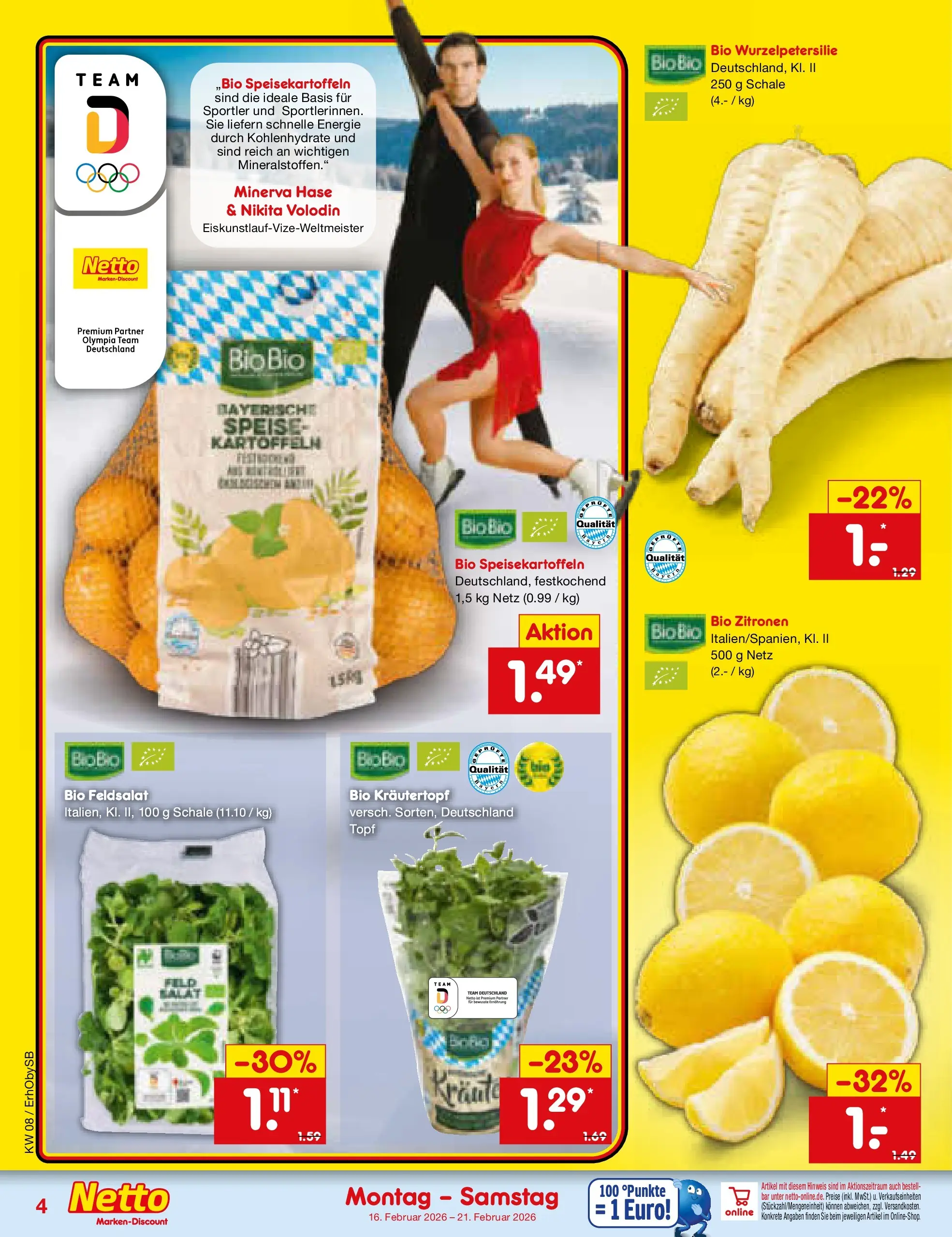 Netto Marken-Discount prospekt Mauern	 (ab 16.02.2026) » Angebote | Seite: 4 | Produkte: Kartoffeln, Zitronen