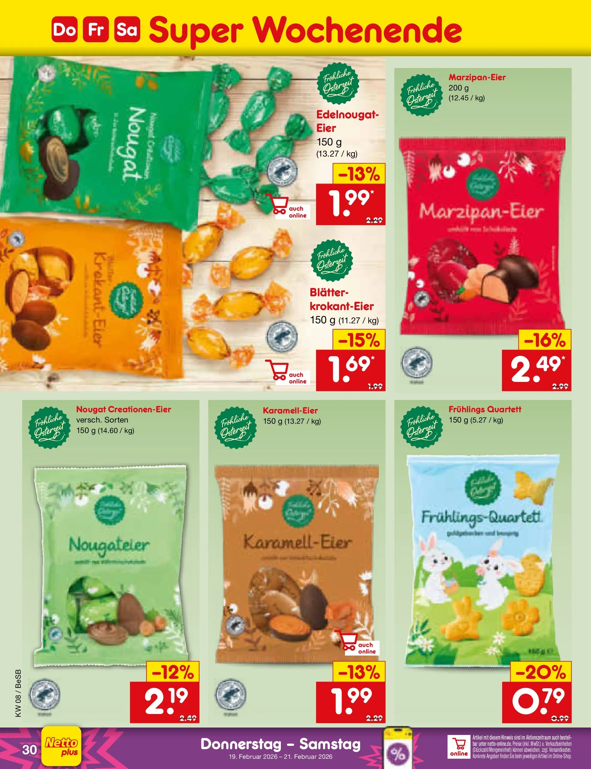 Netto Marken-Discount prospekt Kremmen	 (ab 16.02.2026) » Angebote | Seite: 44 | Produkte: Eier