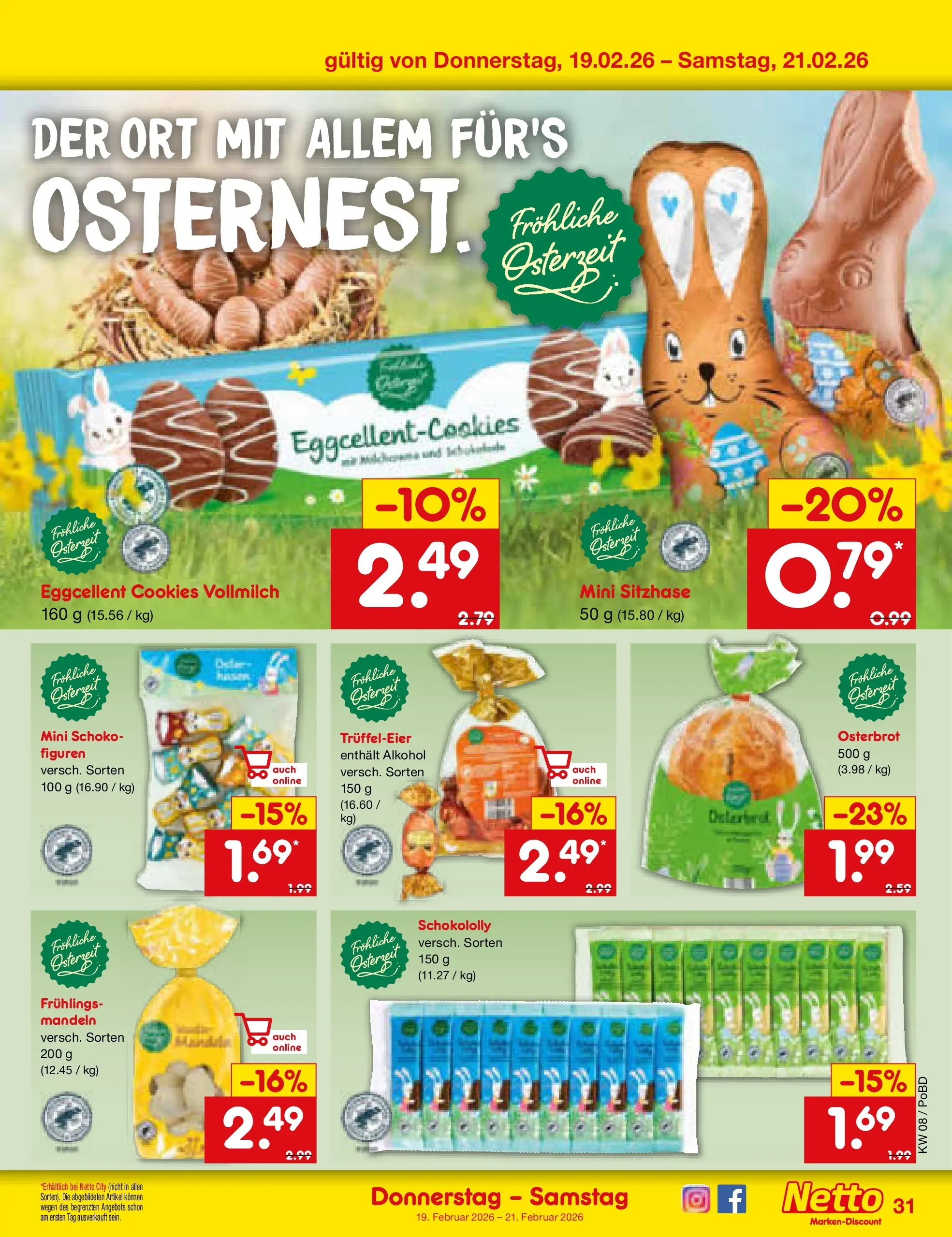 Netto Marken-Discount prospekt Selb	 (ab 15.02.2026) » Angebote | Seite: 39 | Produkte: Mandeln