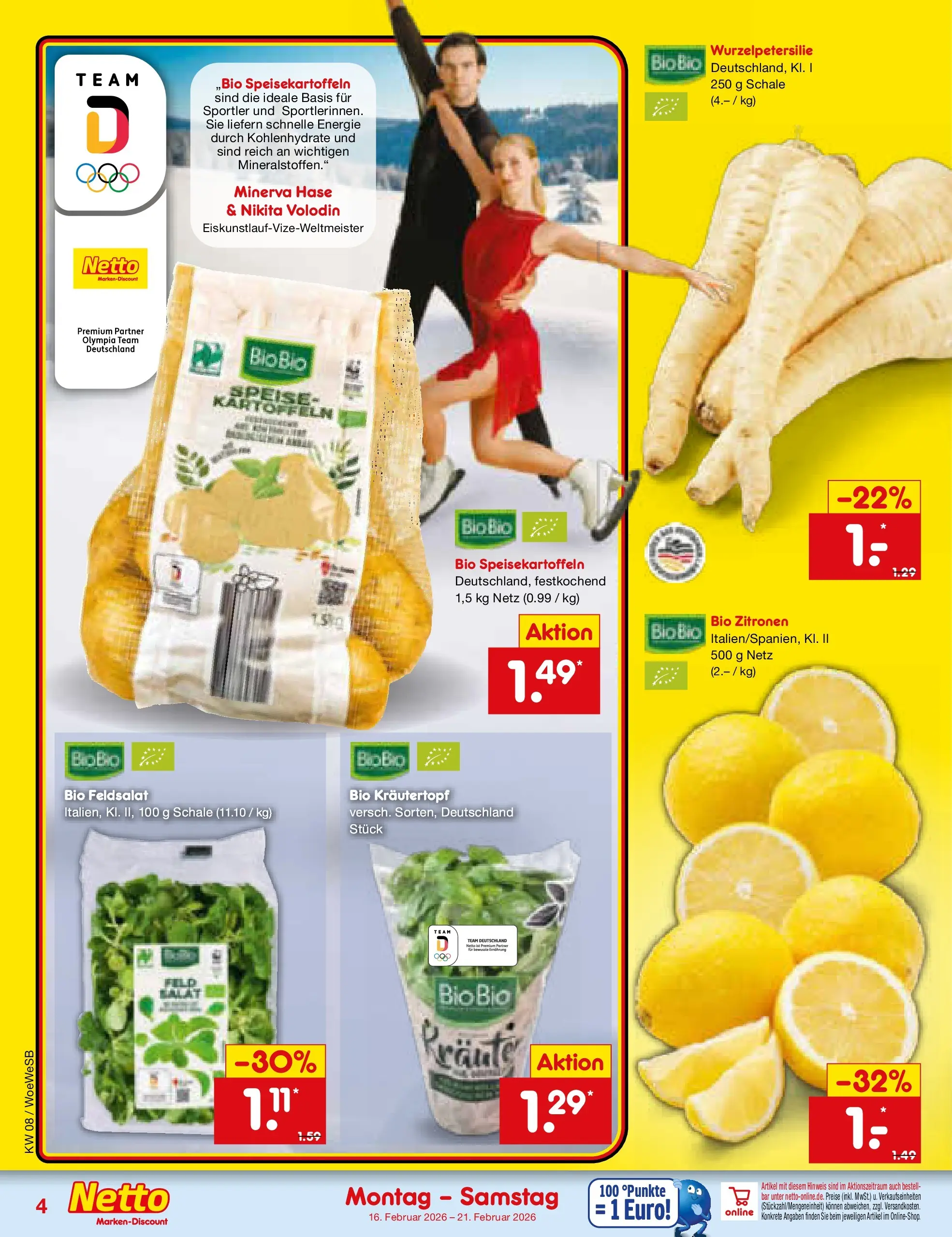 Netto Marken-Discount prospekt Katzweiler	 (ab 16.02.2026) » Angebote | Seite: 4 | Produkte: Zitronen