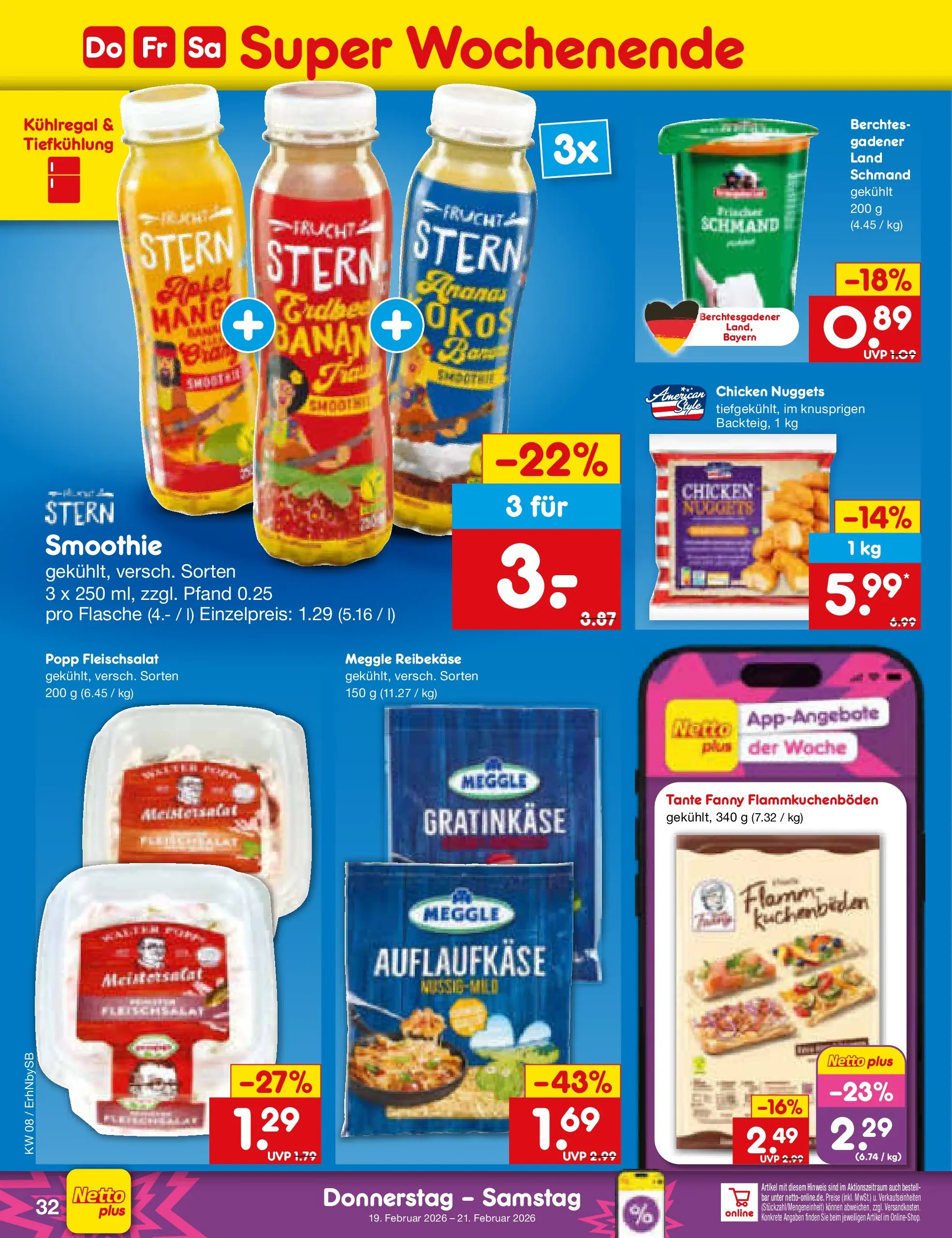 Netto Marken-Discount prospekt Metten	 (ab 16.02.2026) » Angebote | Seite: 46 | Produkte: Äpfel, Ananas, Reibekase