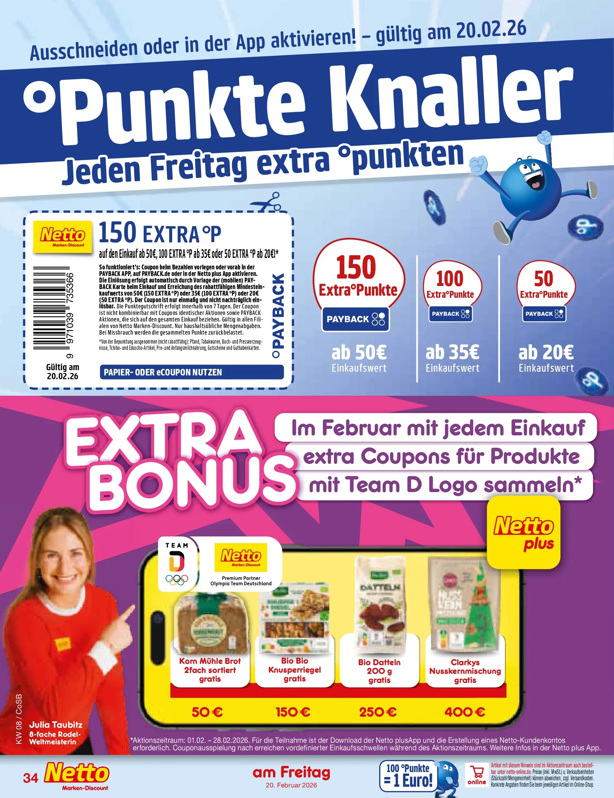 Netto Marken-Discount prospekt Bitterfeld-Wolfen	 (ab 15.02.2026) » Angebote | Seite: 48 | Produkte: Mühle, Brot