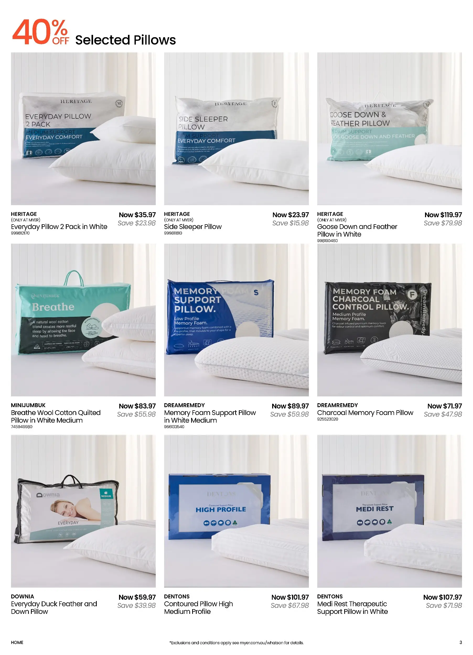 Myer - Home Essentials - Softgoods - 09/02/2026 > weekly / monthly specials | Page: 3