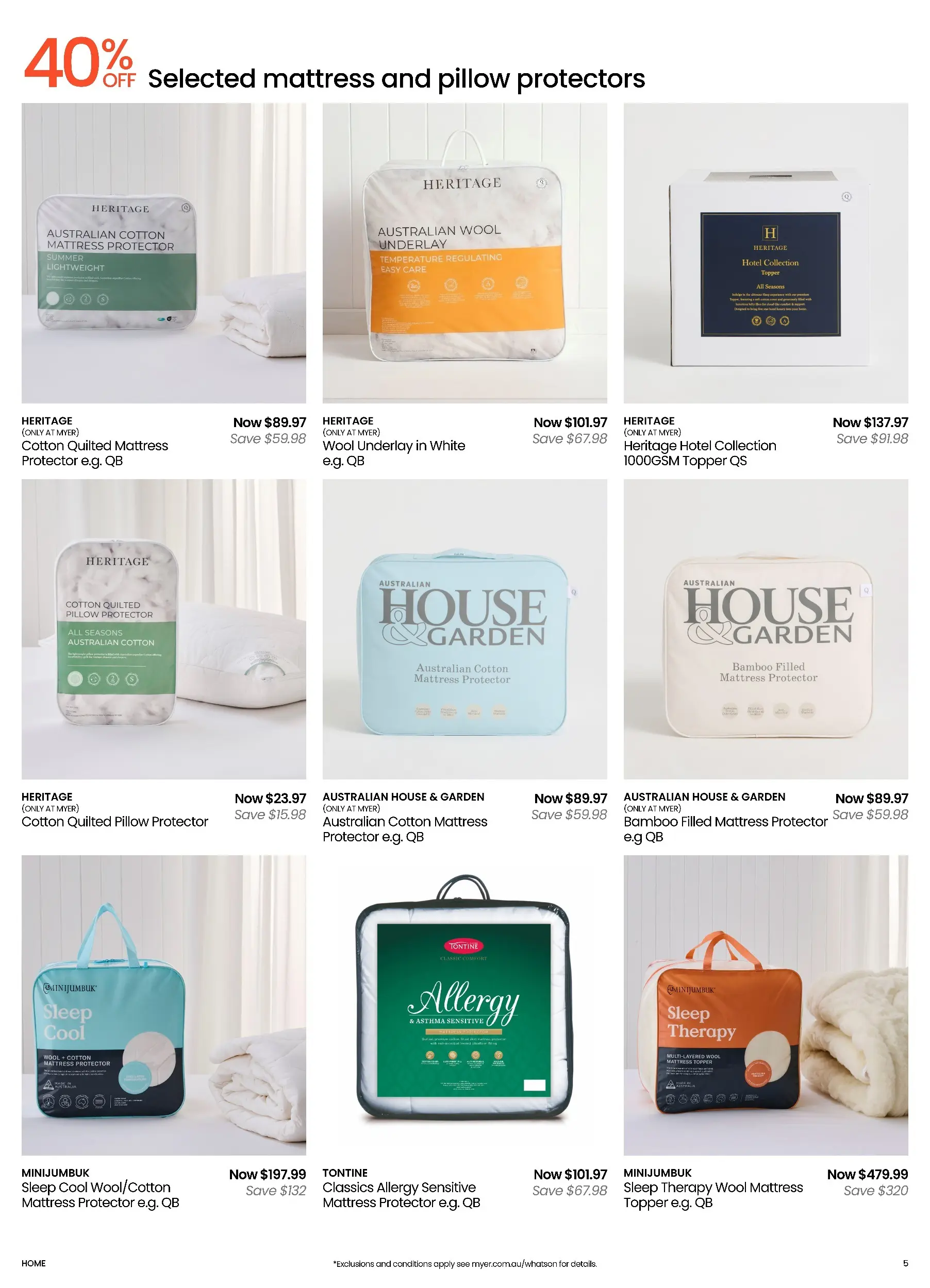 Myer - Home Essentials - Softgoods - 09/02/2026 > weekly / monthly specials | Page: 5